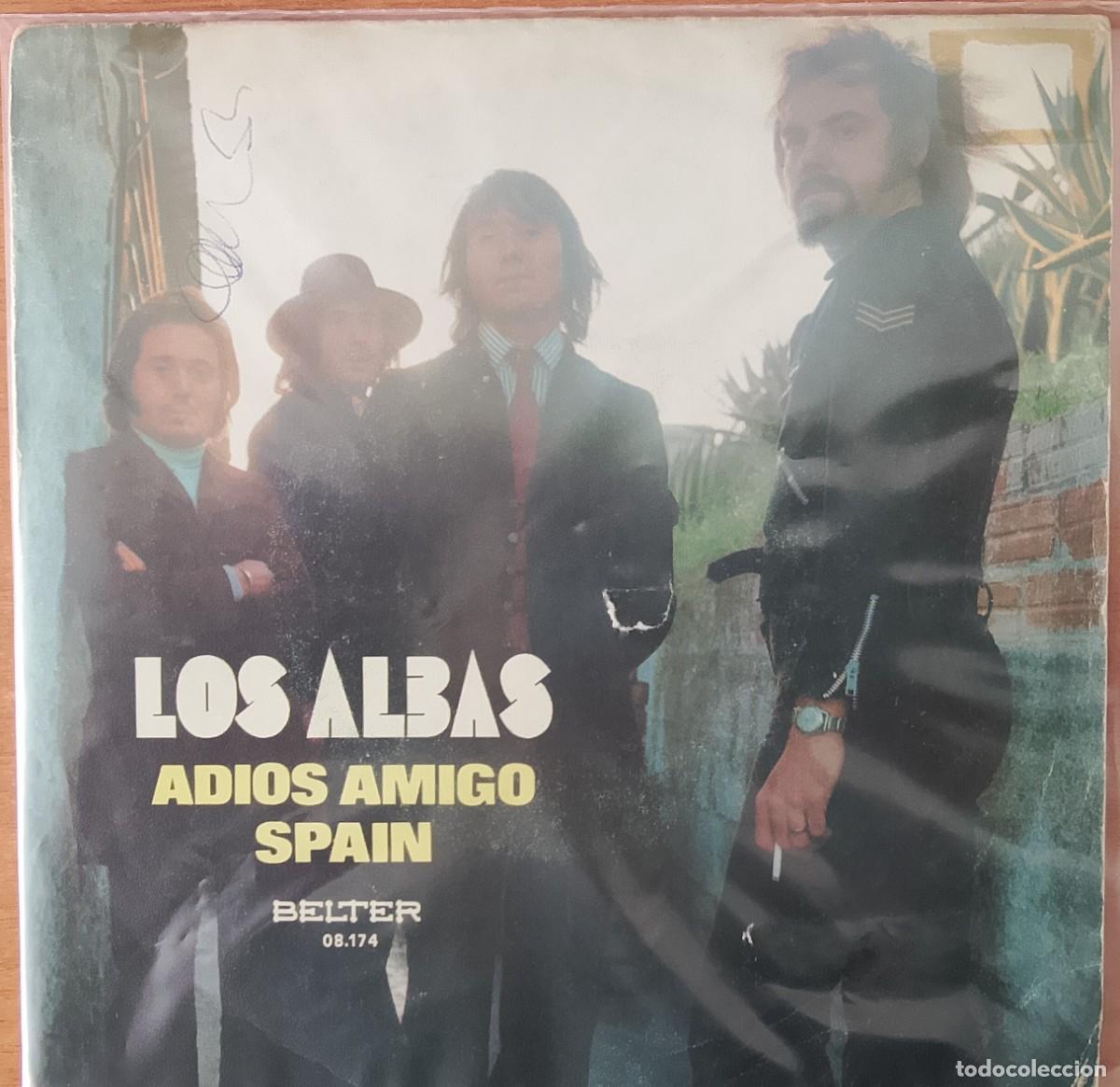 Discos de vinilo: Los Albas. Adi&oacute;s amigo. Vinilo single. - Foto 1