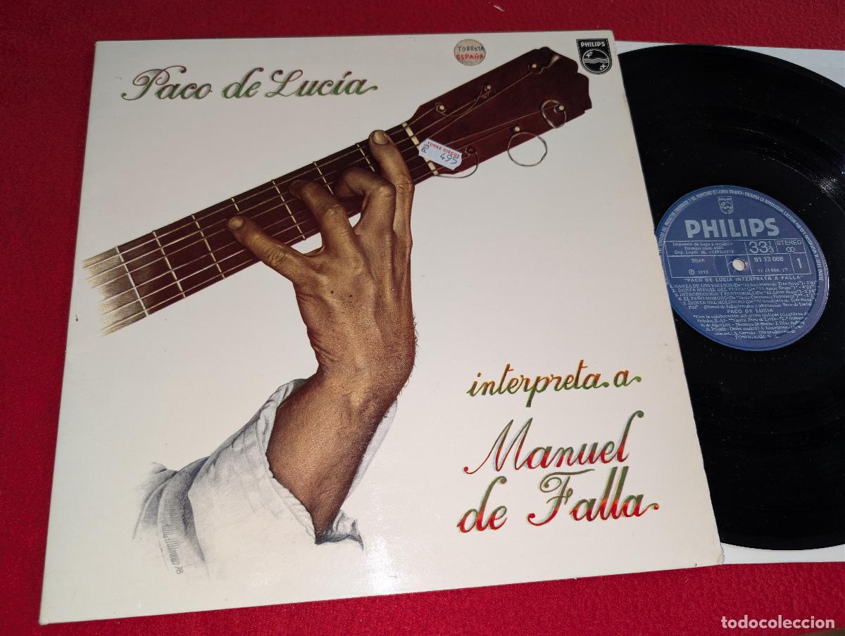 Discos de vinilo: PACO DE LUCIA Interpreta a Falla LP 1978 Philips GATEFOLD ESPA&Ntilde;A SPAIN GUITARRA