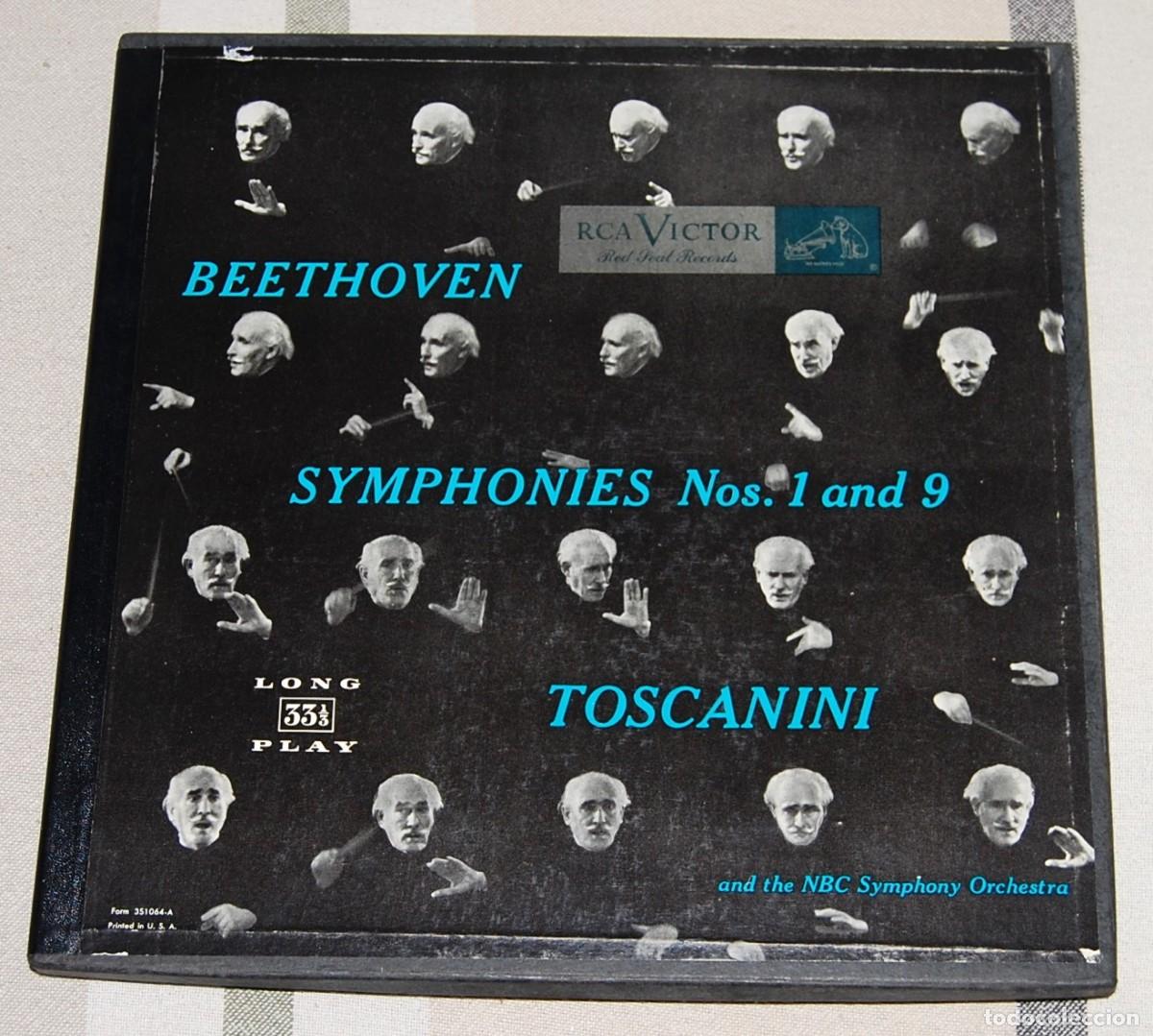 Discos de vinilo: ESTUCHE LP'S BEETHOVEN SYMPHONIES N&ordm; 1 A 9 - TOSCANINI