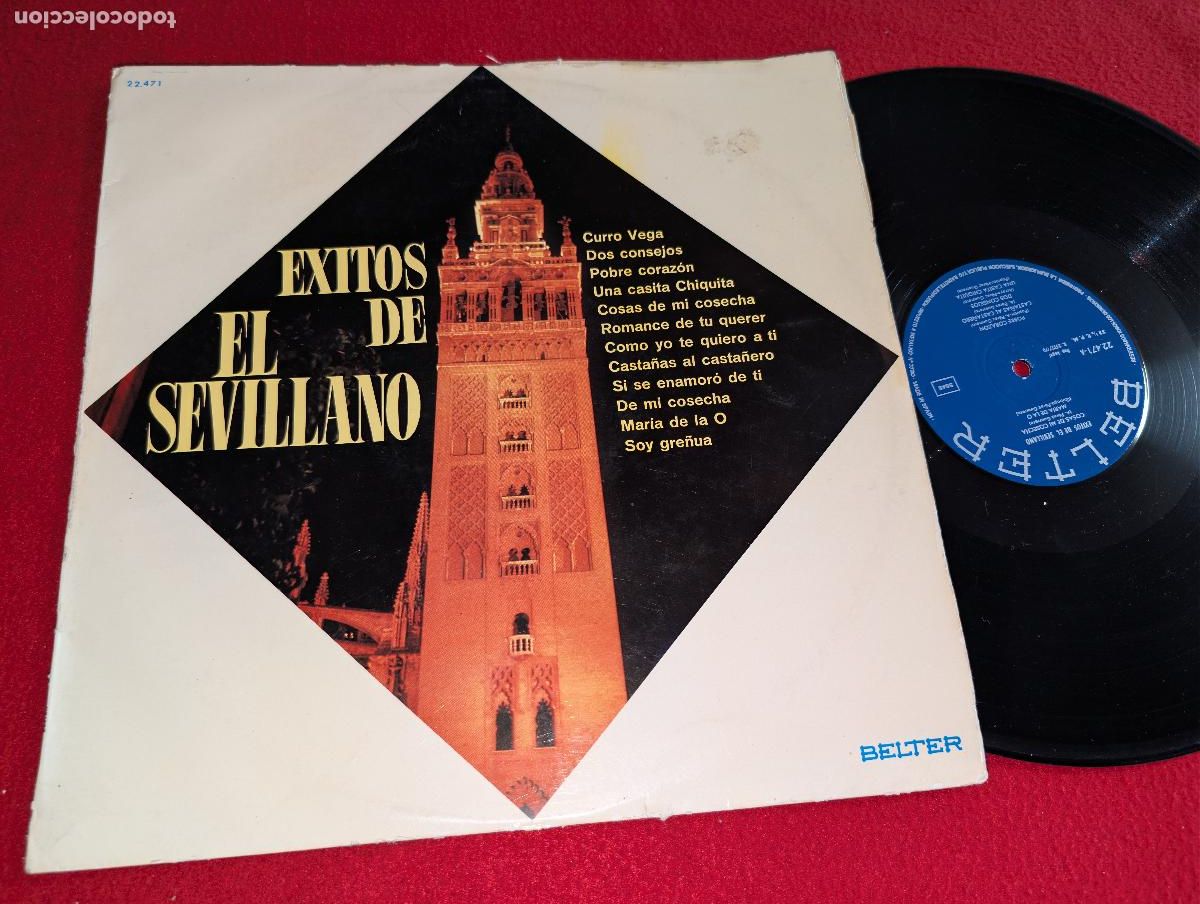 Discos de vinilo: EL SEVILLANO Exitos de El Sevillano LP 1970 Belter SEVILLA