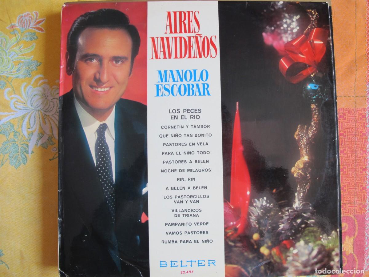 Discos de vinilo: LP - MANOLO ESCOBAR - AIRES NAVIDE&Ntilde;OS (SPAIN, DISCOS BELTER 1970)