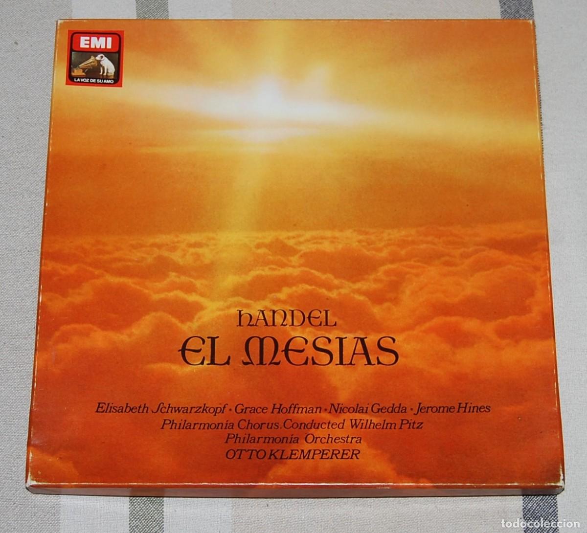 Discos de vinilo: ESTUCHE 3 LP'S HANDEL EL MESIAS - LA VOZ DE SU AMO