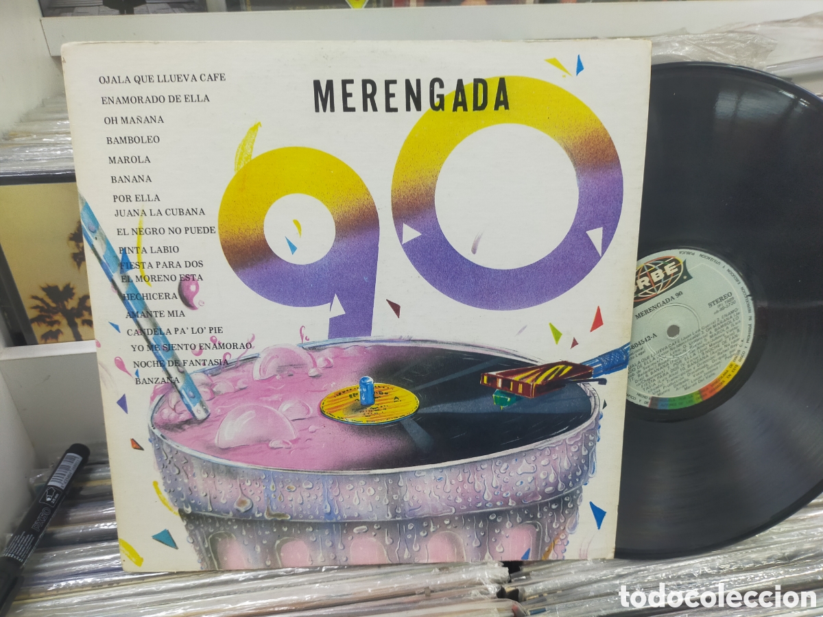 Discos de vinilo: Merengada 90 lp Venezuela 1989