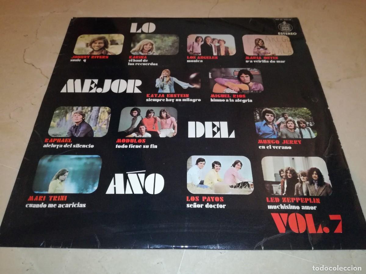 Discos de vinilo: LO MEJOR DEL A&Ntilde;O VOL. 7-ORIGINAL 1970-LED ZEPPELIN, MODULOS, RAPHAEL, JOHNNY RIVERS, KARINA