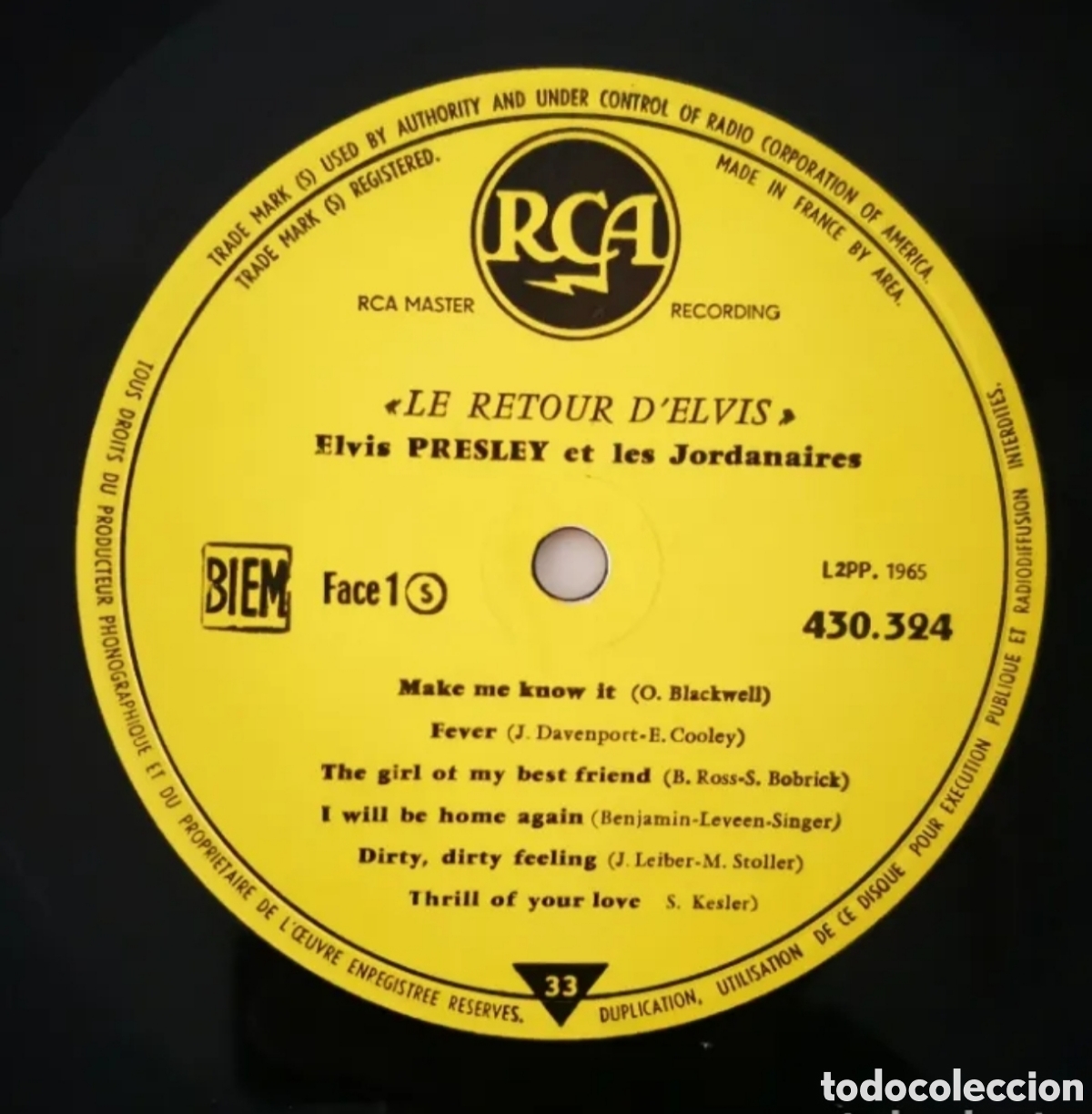 Discos de vinilo: ELVIS - RARISIMO LP CON LES JORDANIERS - Foto 2