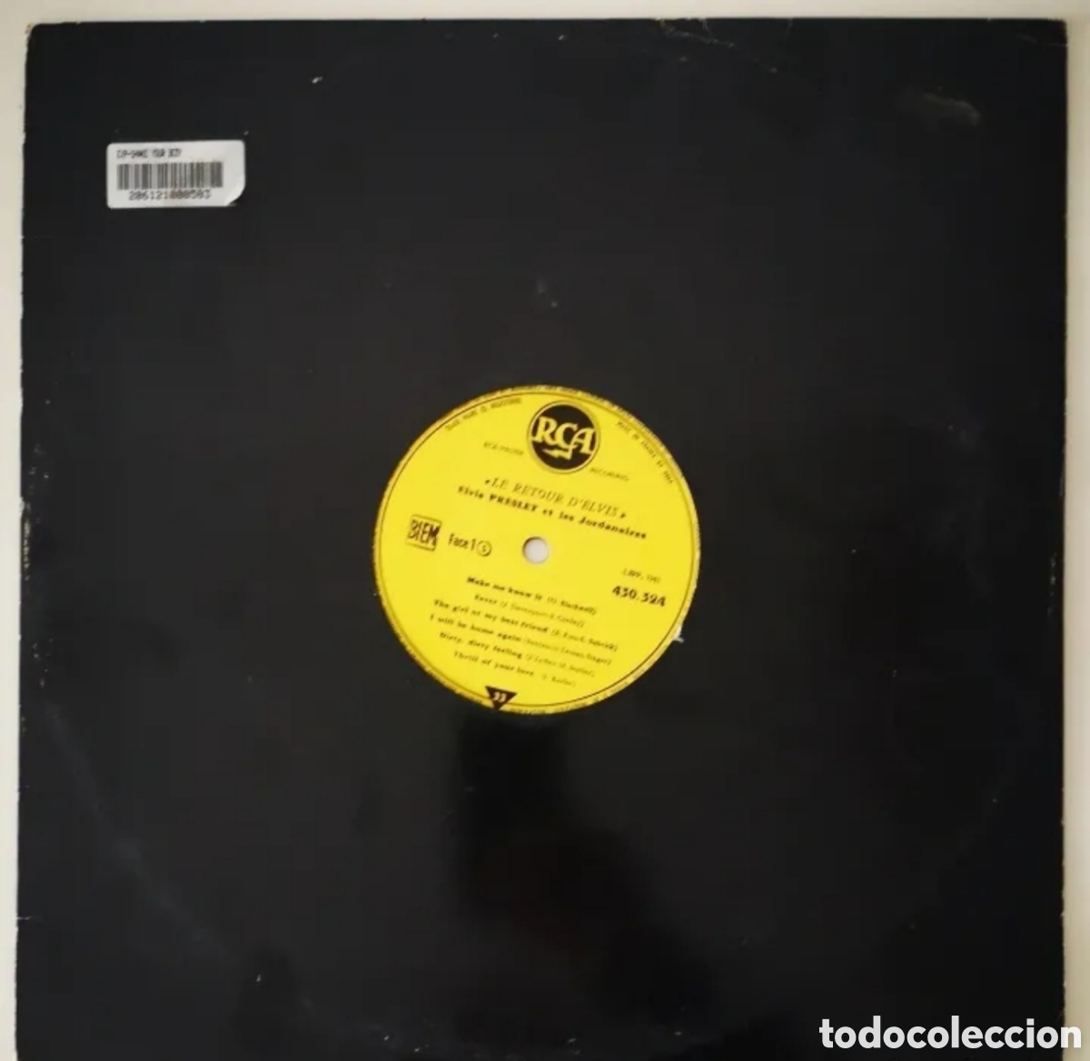 Discos de vinilo: ELVIS - RARISIMO LP CON LES JORDANIERS