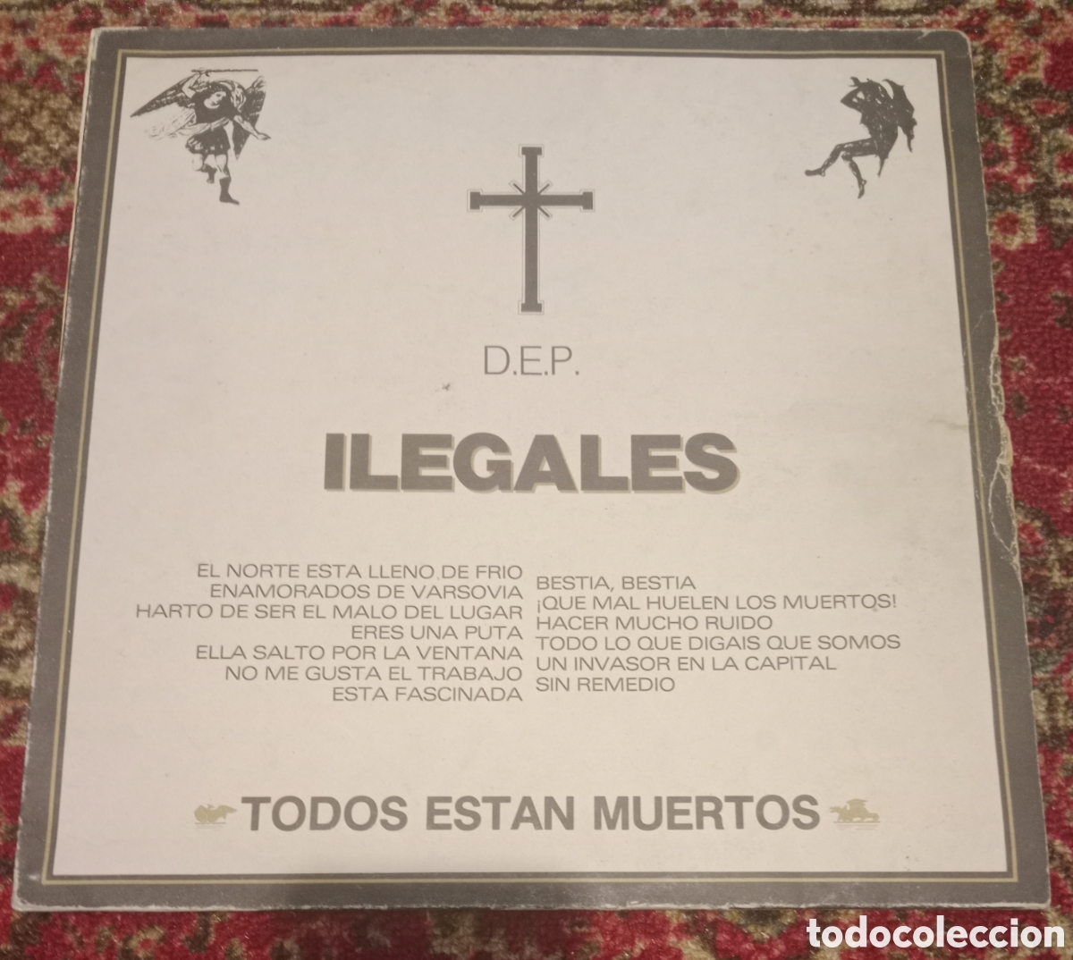 Discos de vinilo: Ilegales - Todos est&aacute;n muertos LP 1984