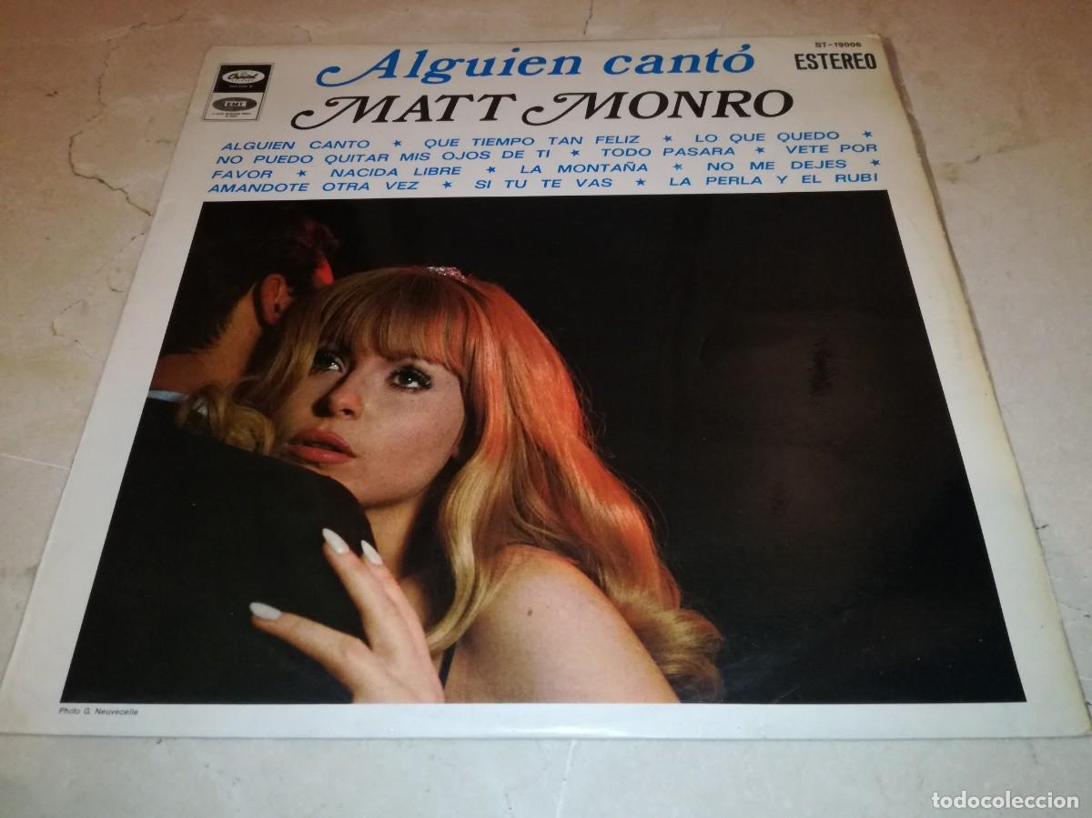 Discos de vinilo: MATT MONRO-ALGUIEN CANT&Oacute;-ORIGINAL ESPA&Ntilde;OL 1969