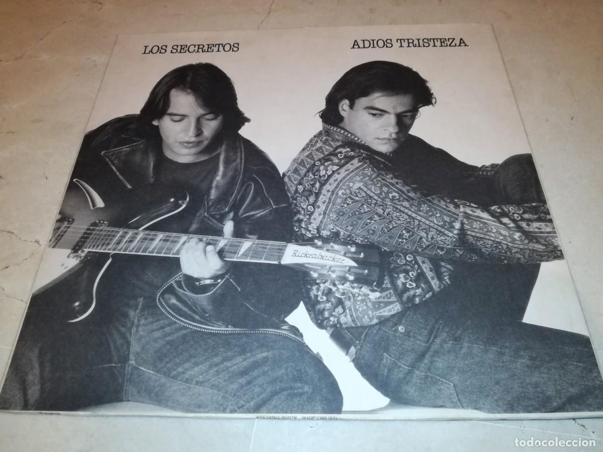 Discos de vinilo: LOS SECRETOS-ADIOS TRISTEZA-CONTIENE ENCARTE-ORIGINAL 1991-VINILO EN MUY BUEN ESTADO