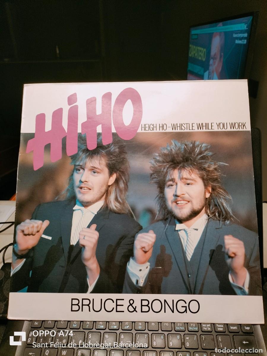 Discos de vinilo: RAR MAXI 12. BRUCE & BONGO. HIHO. ITALO DISCO. MADE IN SPAIN.