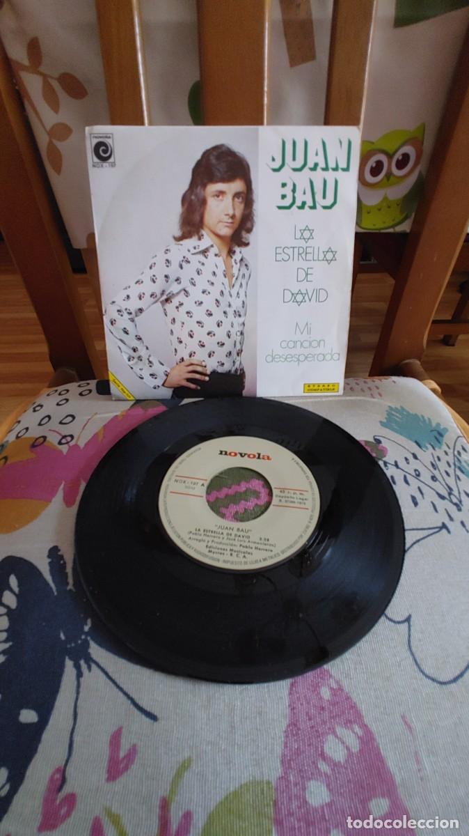 Discos de vinilo: JUAN BAU-SINGLE LA ESTRELLA DE DAVID-BUEN ESTADO