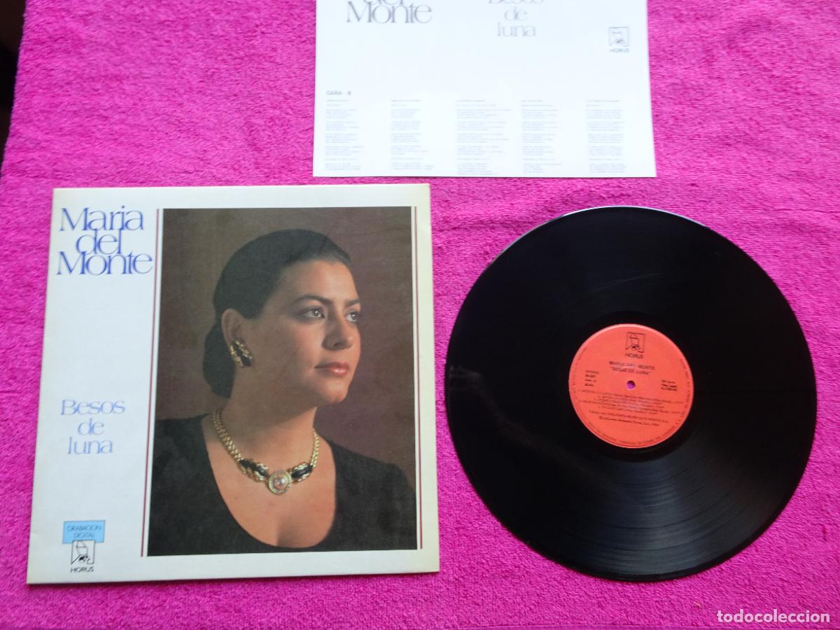 Discos de vinilo: mar&iacute;a del monte besos de luna 1989 horus 80007 lp vinilo