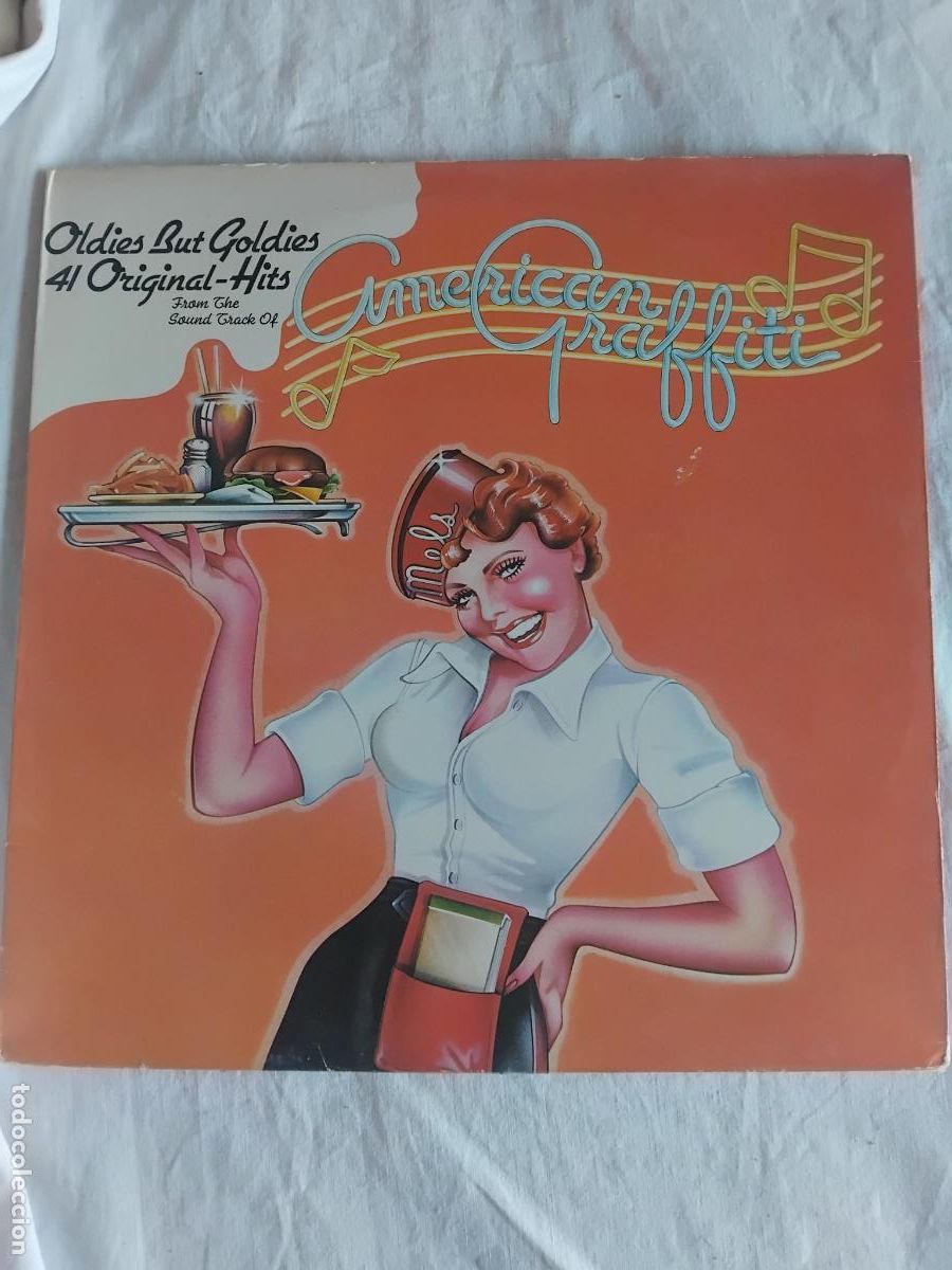 Discos de vinilo: OLDIES BUT GOLDIES 4FITI1 ORIGINAL HITS. AMERICAN GRAFFITI. 2 LP MCA RECORDS