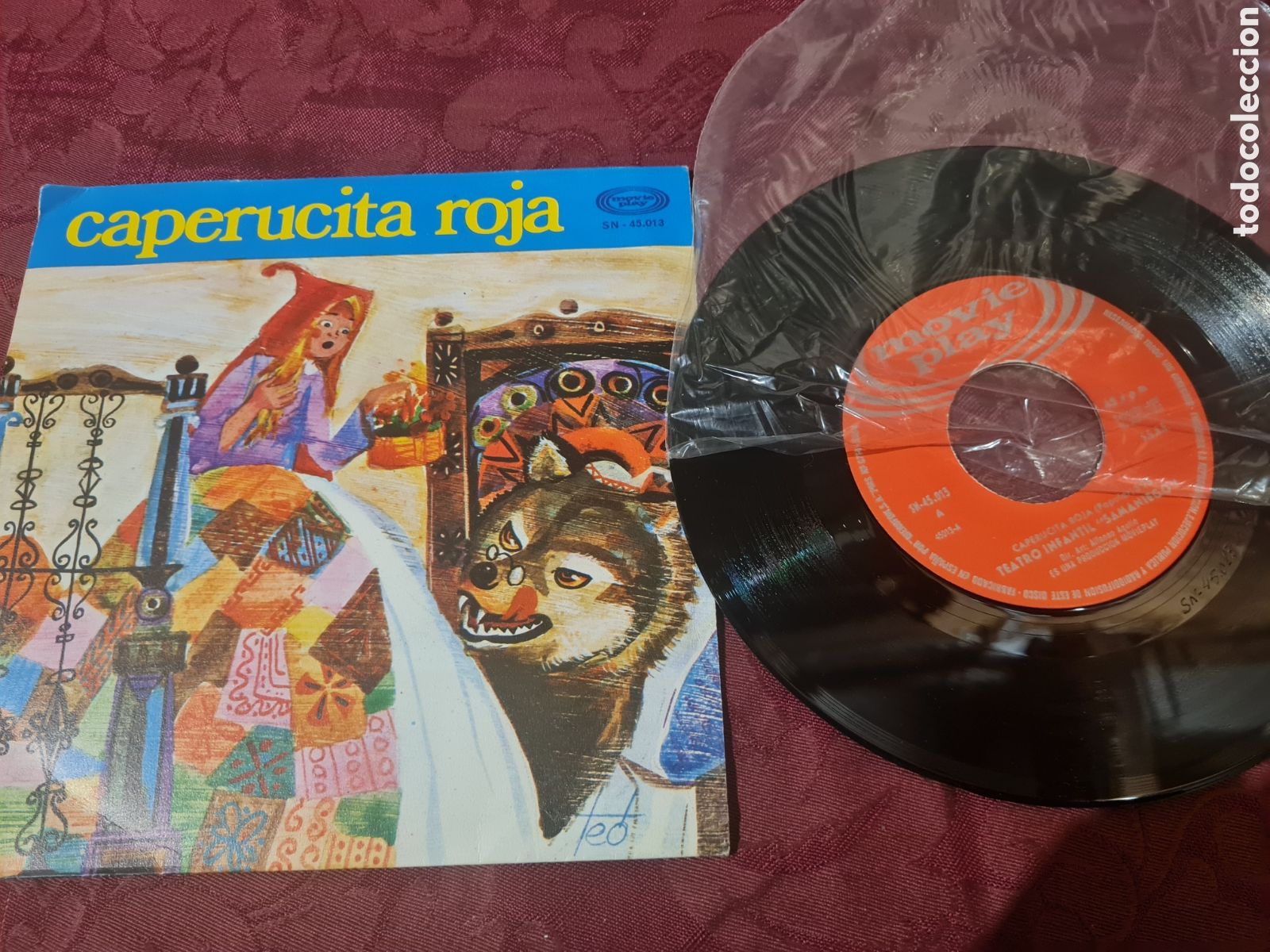 Discos de vinilo: La caperucita roja single a&ntilde;os 70