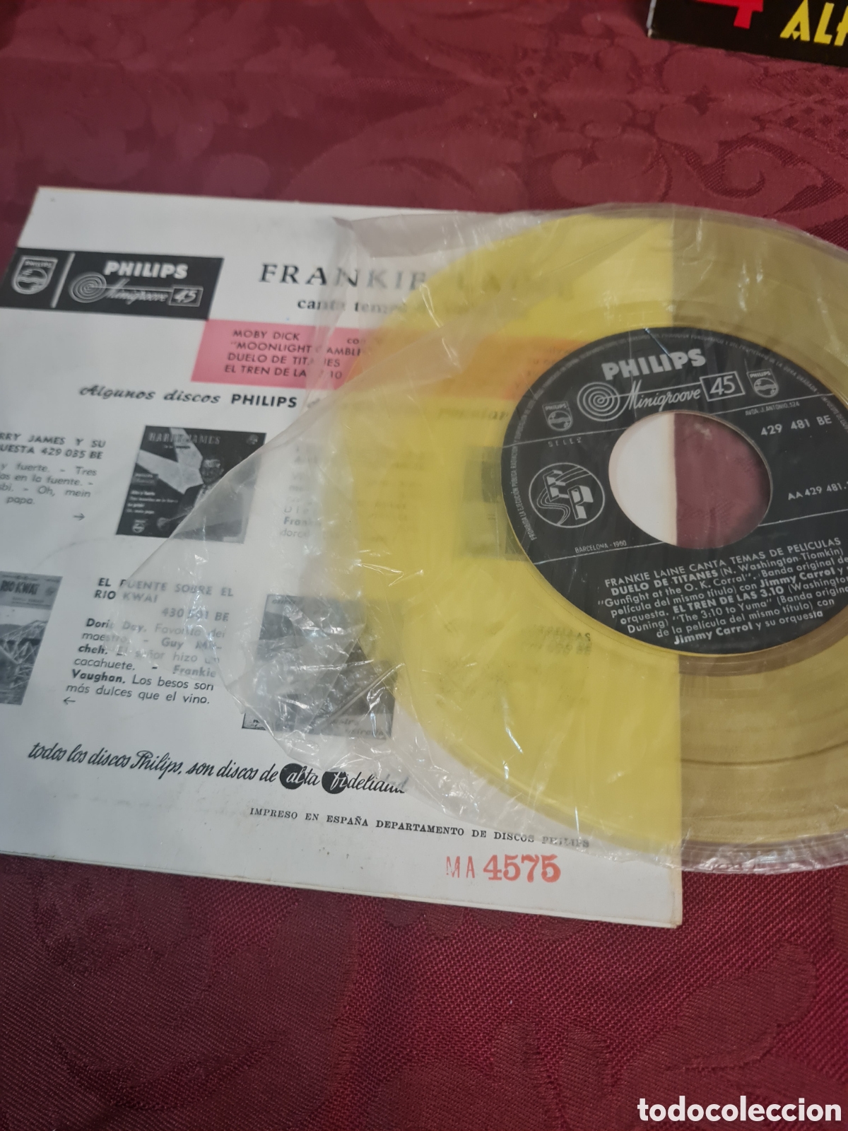 Discos de vinilo: FRANKIE LAINE temas de pel&iacute;culas - Foto 2