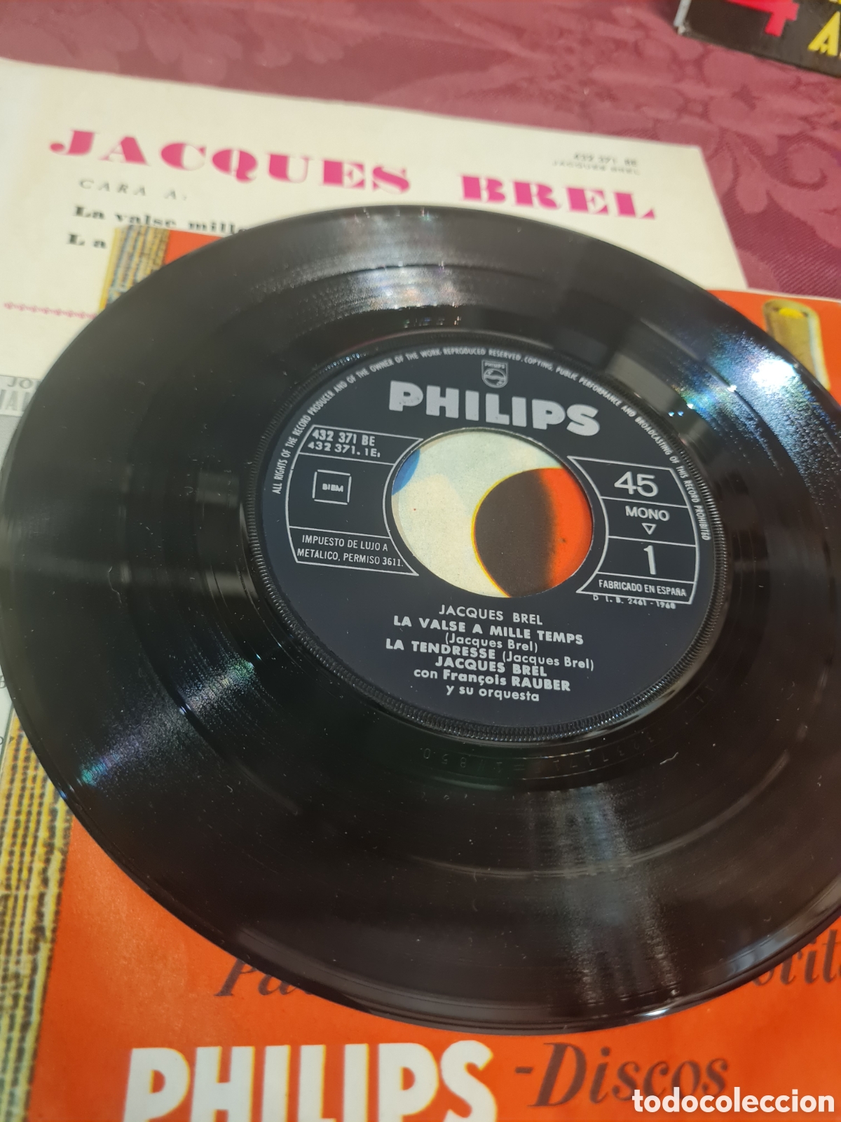 Discos de vinilo: Jaques BREL SINGELS A&Ntilde;OS 60 - Foto 4