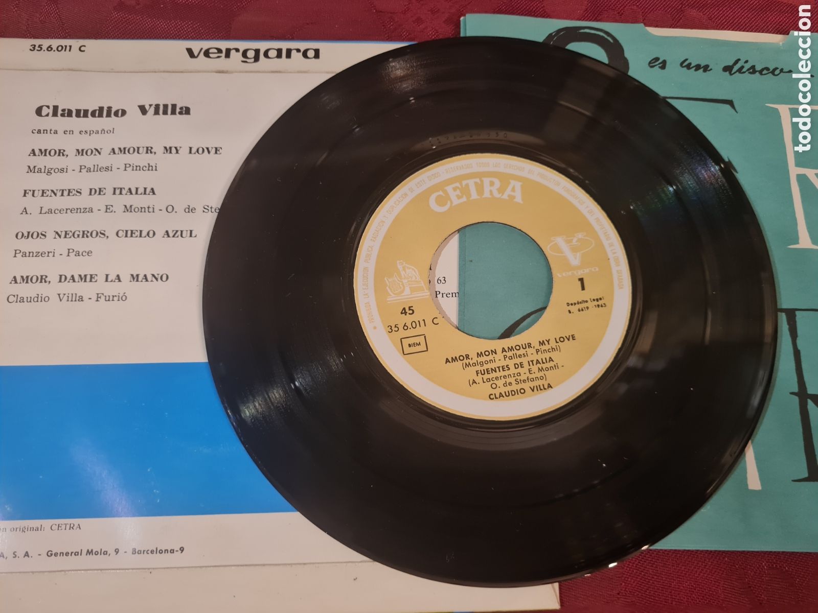 Discos de vinilo: Claudio Villa canta en espa&ntilde;ol - Foto 2