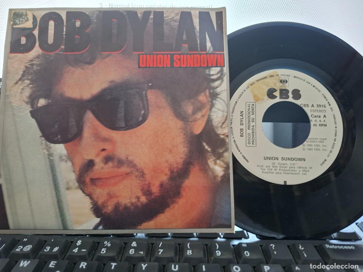 Discos de vinilo: BOB DYLAN - UNION SUNDOWN - SINGLE DE VINILO PROMOCIONAL ESPA&Ntilde;OL - C- 59
