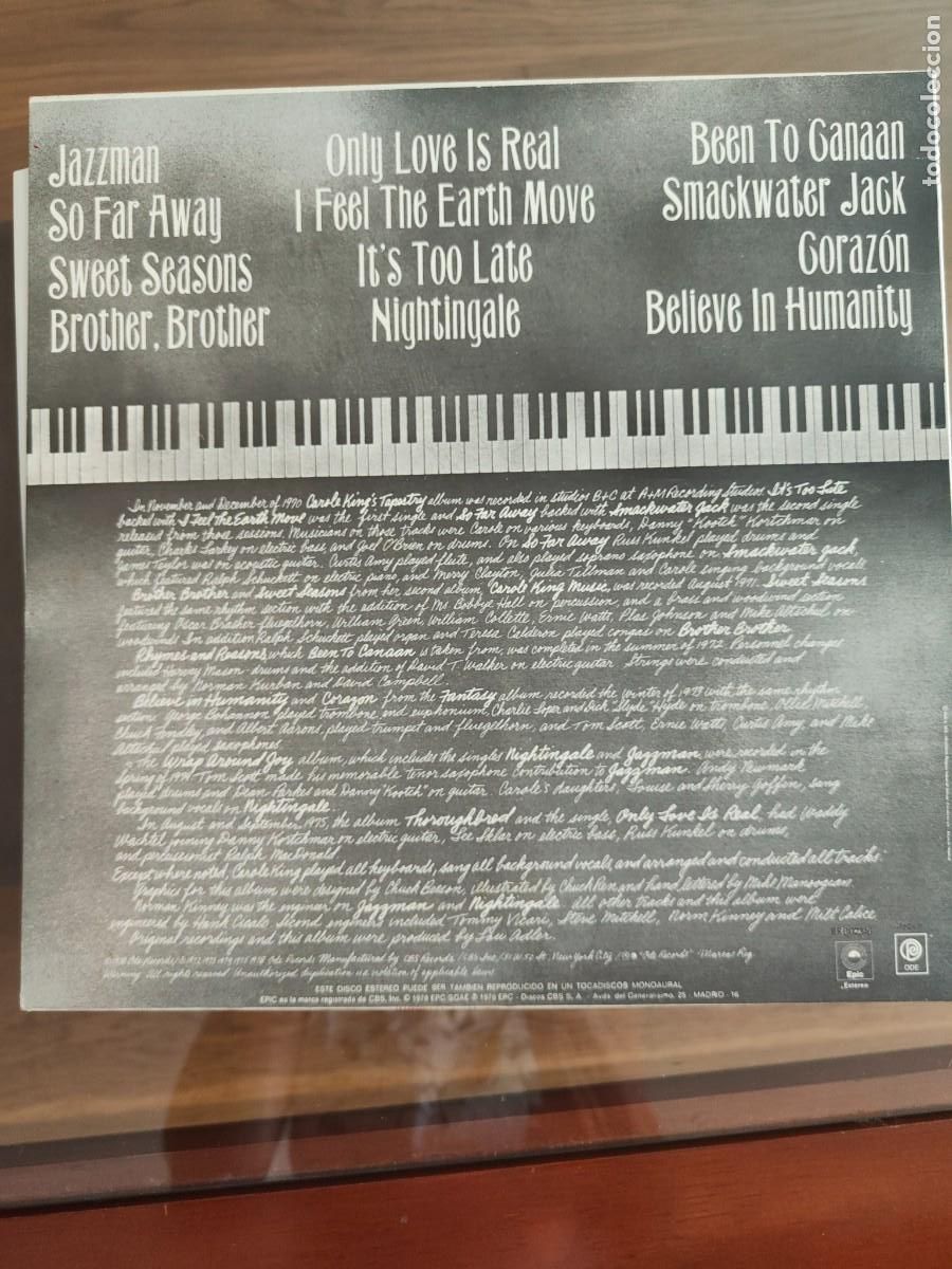 Discos de vinilo: VINILO CAROLE KING &rdquo;Her greatest hits&rdquo; - Foto 2
