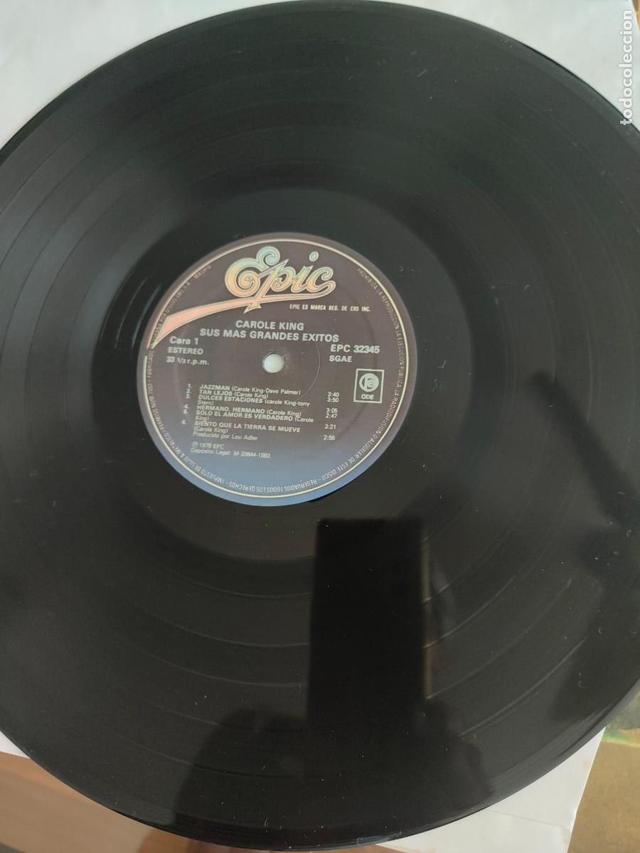 Discos de vinilo: VINILO CAROLE KING &rdquo;Her greatest hits&rdquo; - Foto 3