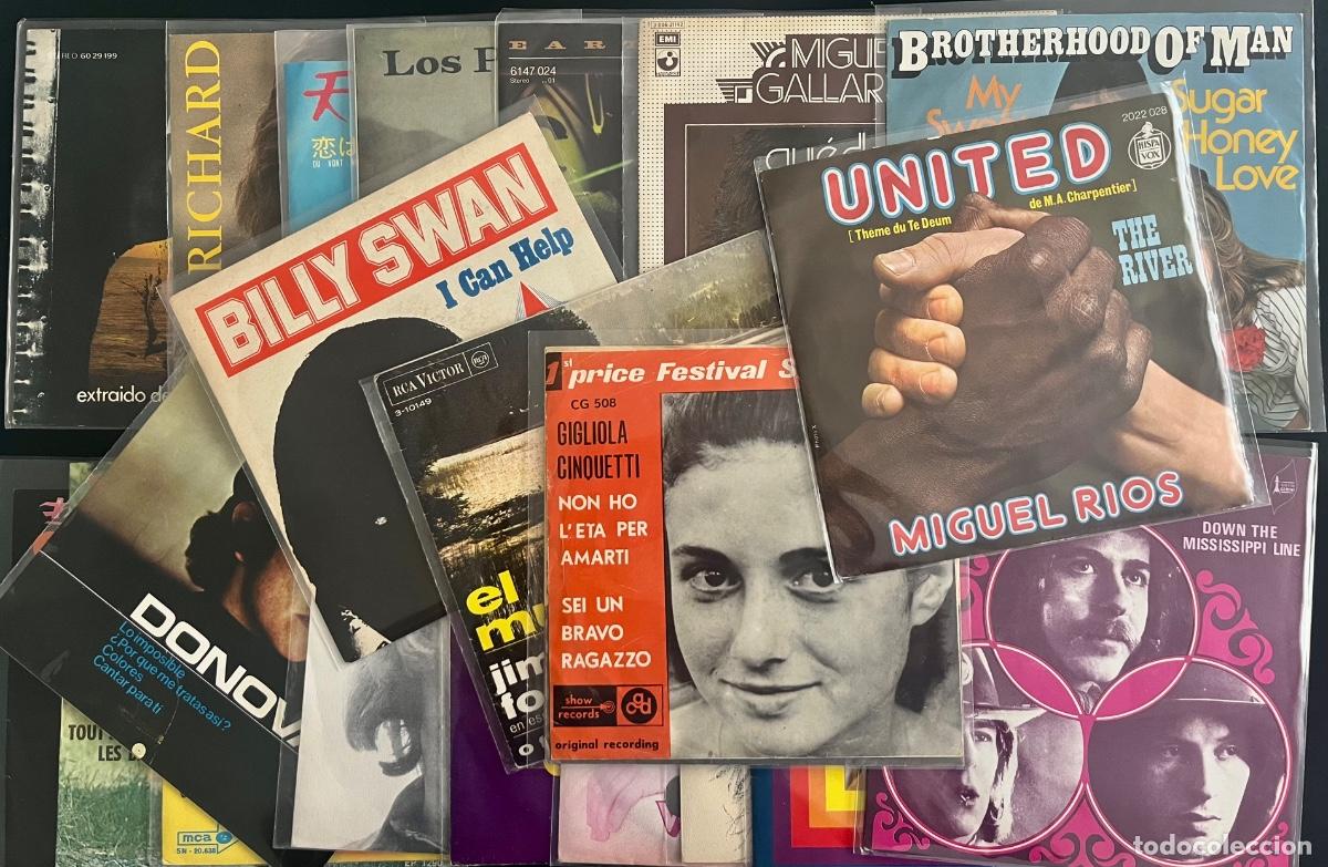 Discos de vinilo: LOTE 25 SINGLES (POP NACIONAL & INTERNACIONAL) - Miguel Rios, Cliff Richard, etc...