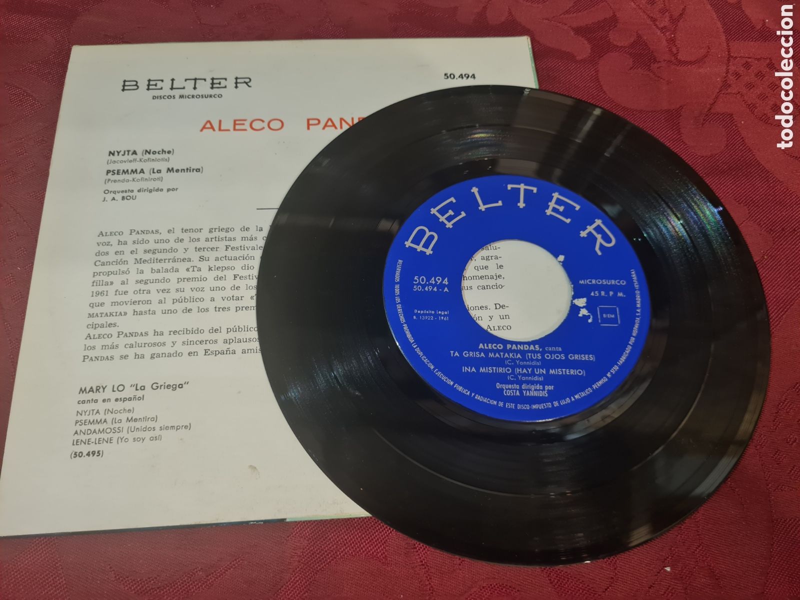 Discos de vinilo: ALECO PANDAS canta en espa&ntilde;ol - Foto 2