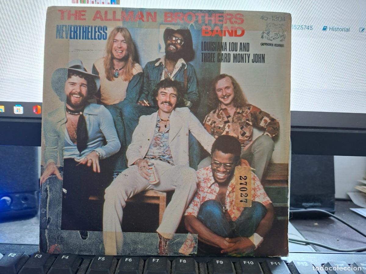 Disques de vinyle: THE ALLMAN BROTHERS BAND - NEVERTHLESS - SINGLE DE VINILO ESPA&Ntilde;OL DE VINILO - C- 59