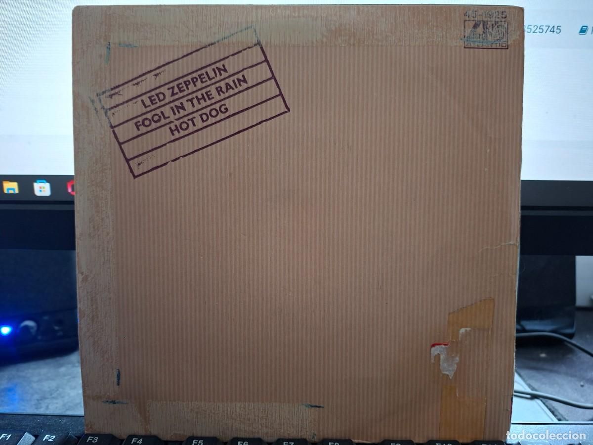 Discos de vinilo: LED ZEPPELIN - FOOL IN THE RAIN / HOT DOG - SINGLE DE VINILO - C- 59