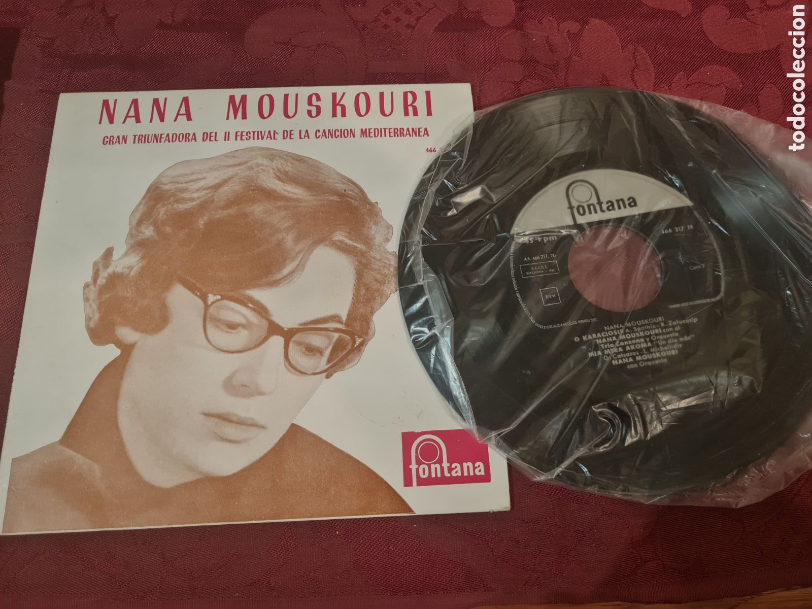Disques de vinyle: Singels NANA MOUSKOURI