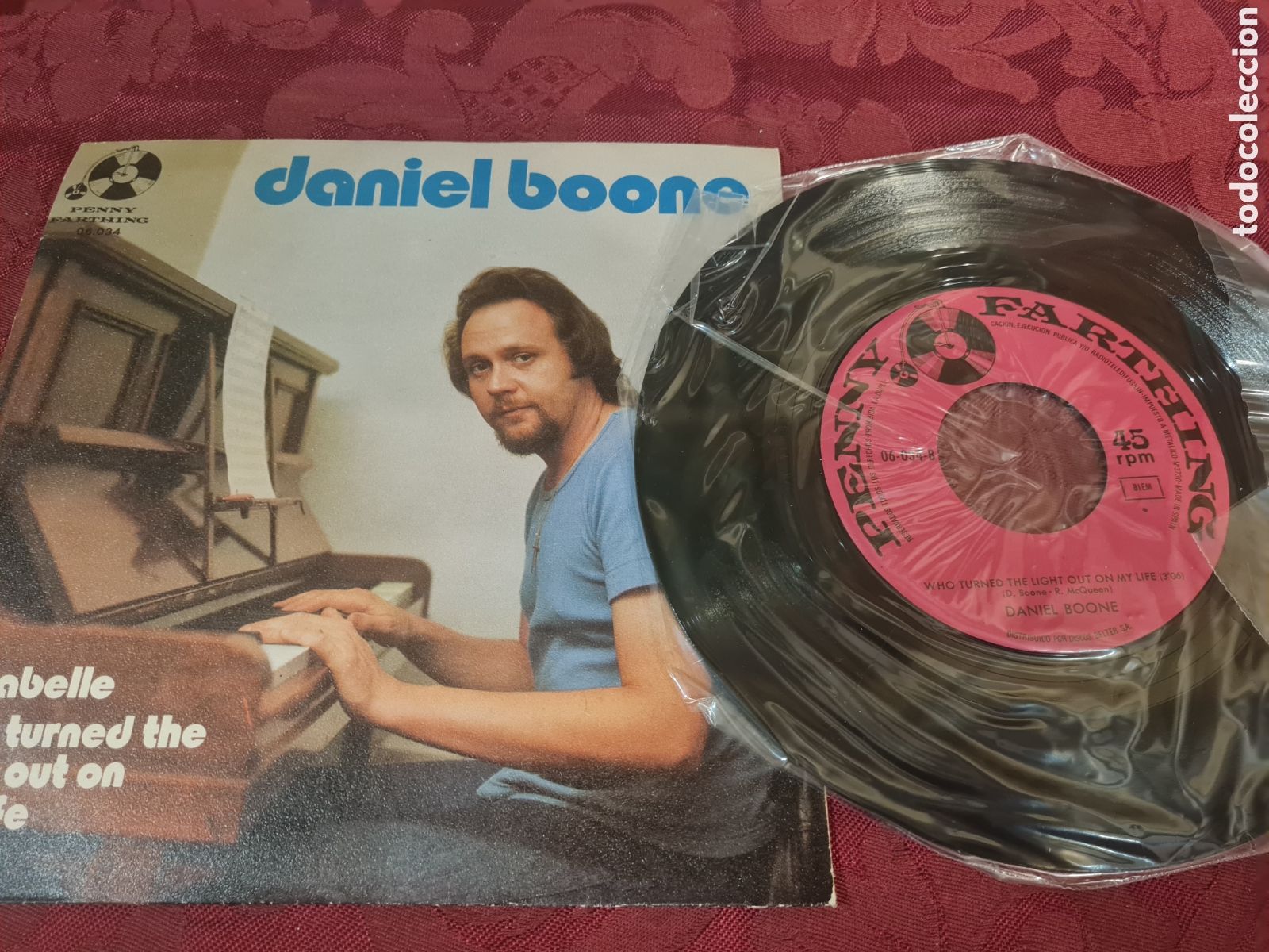 Disques de vinyle: Singels Daniel boone a&ntilde;os 70