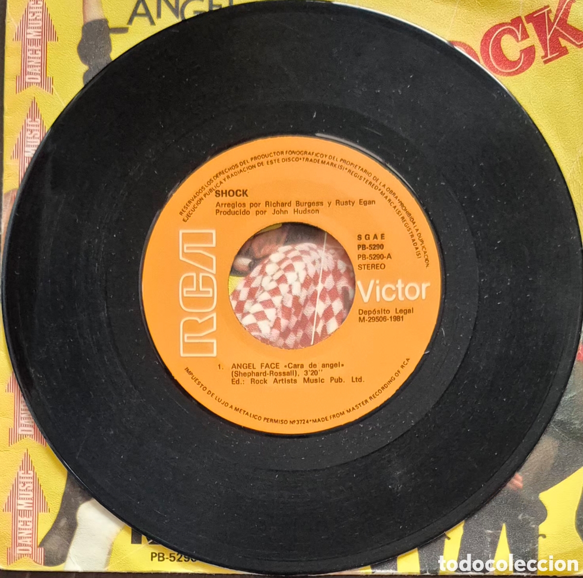 Discos de vinilo: SINGLE - SHOCK - ANGEL FACE - 1980 ESPA&Ntilde;A - Foto 3