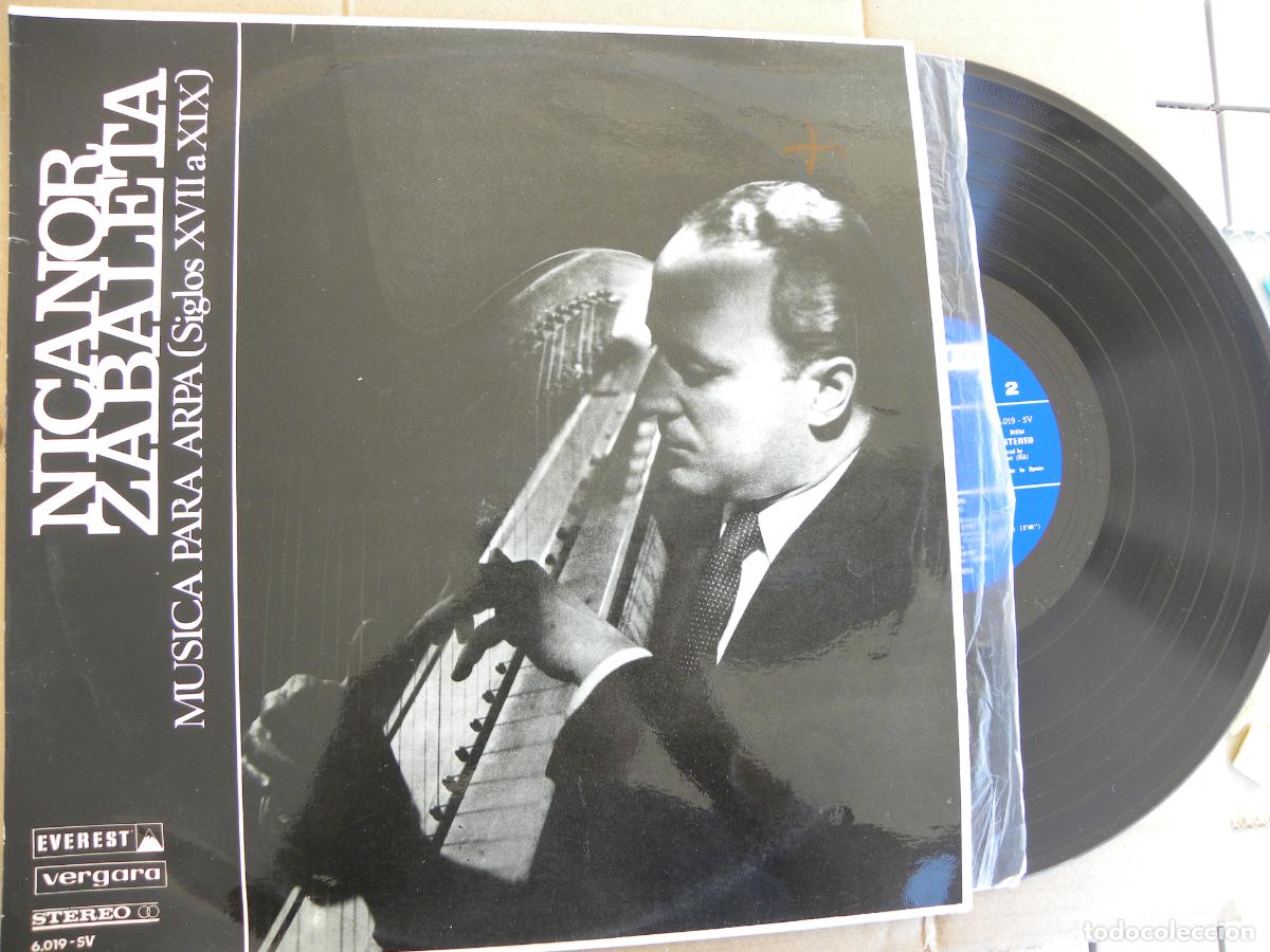 Discos de vinilo: NICANOR ZABALETA, MUSICA PARA ARPA -LP 1969 -PEDIDO MINIMO 3 EUROS