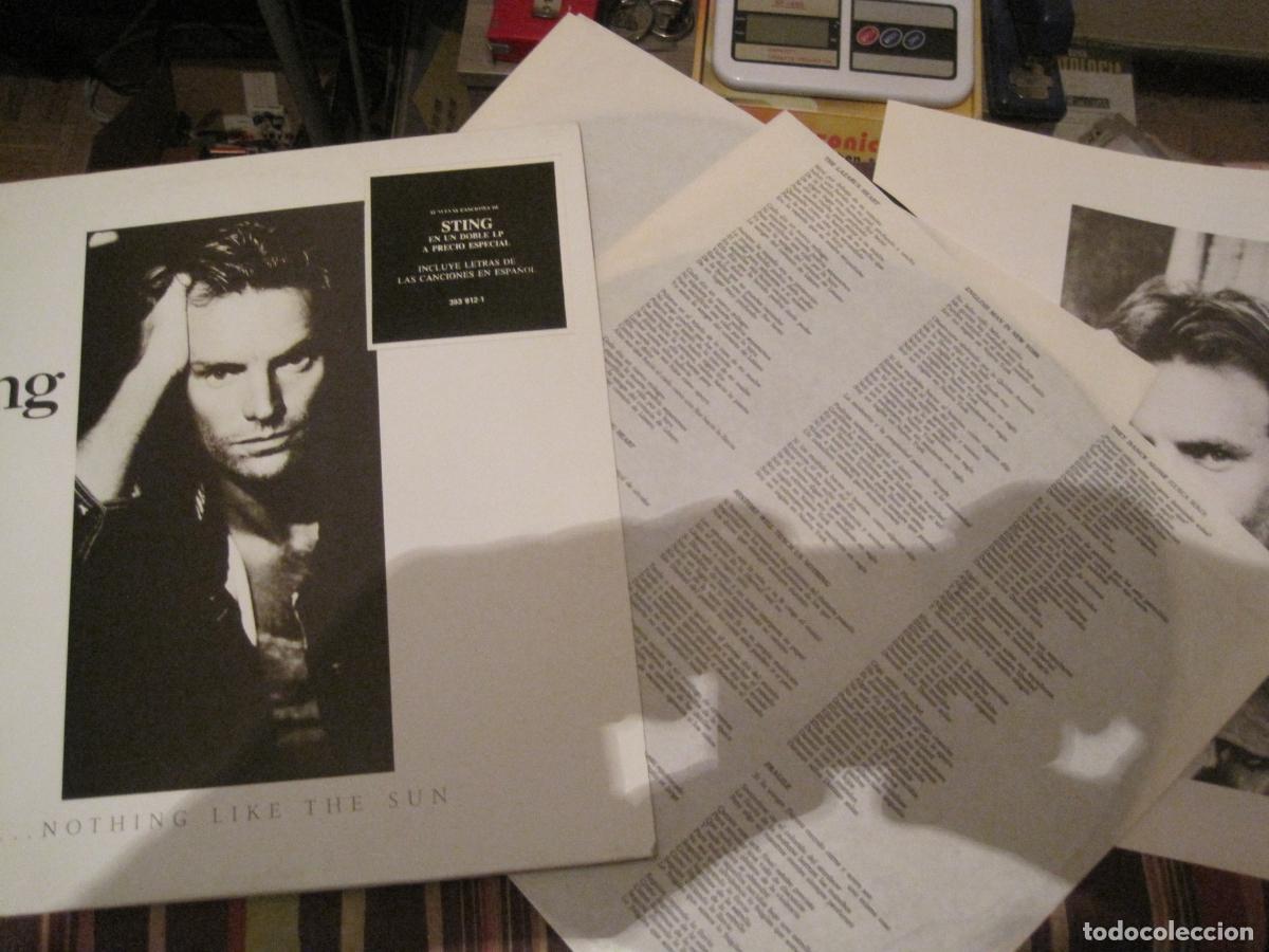 Discos de vinilo: LP STING NOTHING LIKE THE SUN 2 LP&acute;S + INSERT