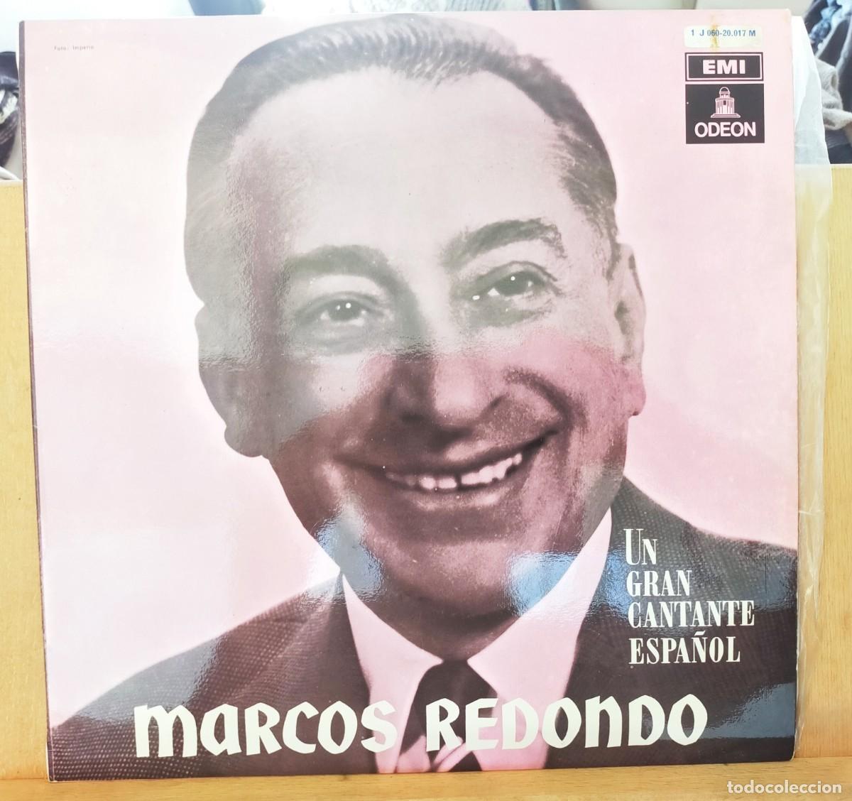 Discos de vinilo: MARCOS REDONDO. UN GRAN CANTANTE ESPA&Ntilde;OL. BAR&Iacute;TONO. EMI. ODEON. 9 TEMAS. 1958