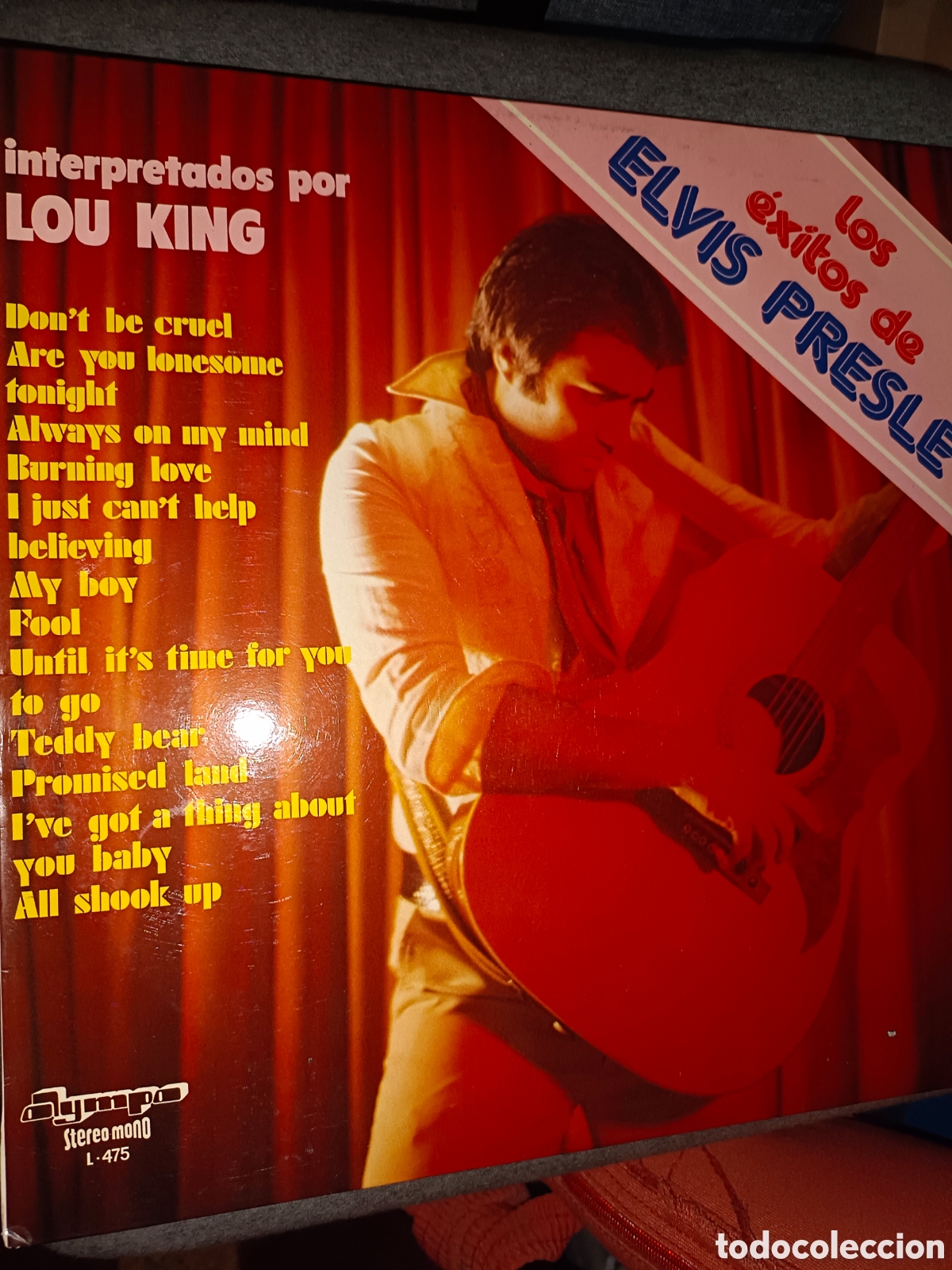 Discos de vinilo: LOU KING los &eacute;xitos de ELVIS PRESLEY LP VINILO ESPA&Ntilde;A 1976