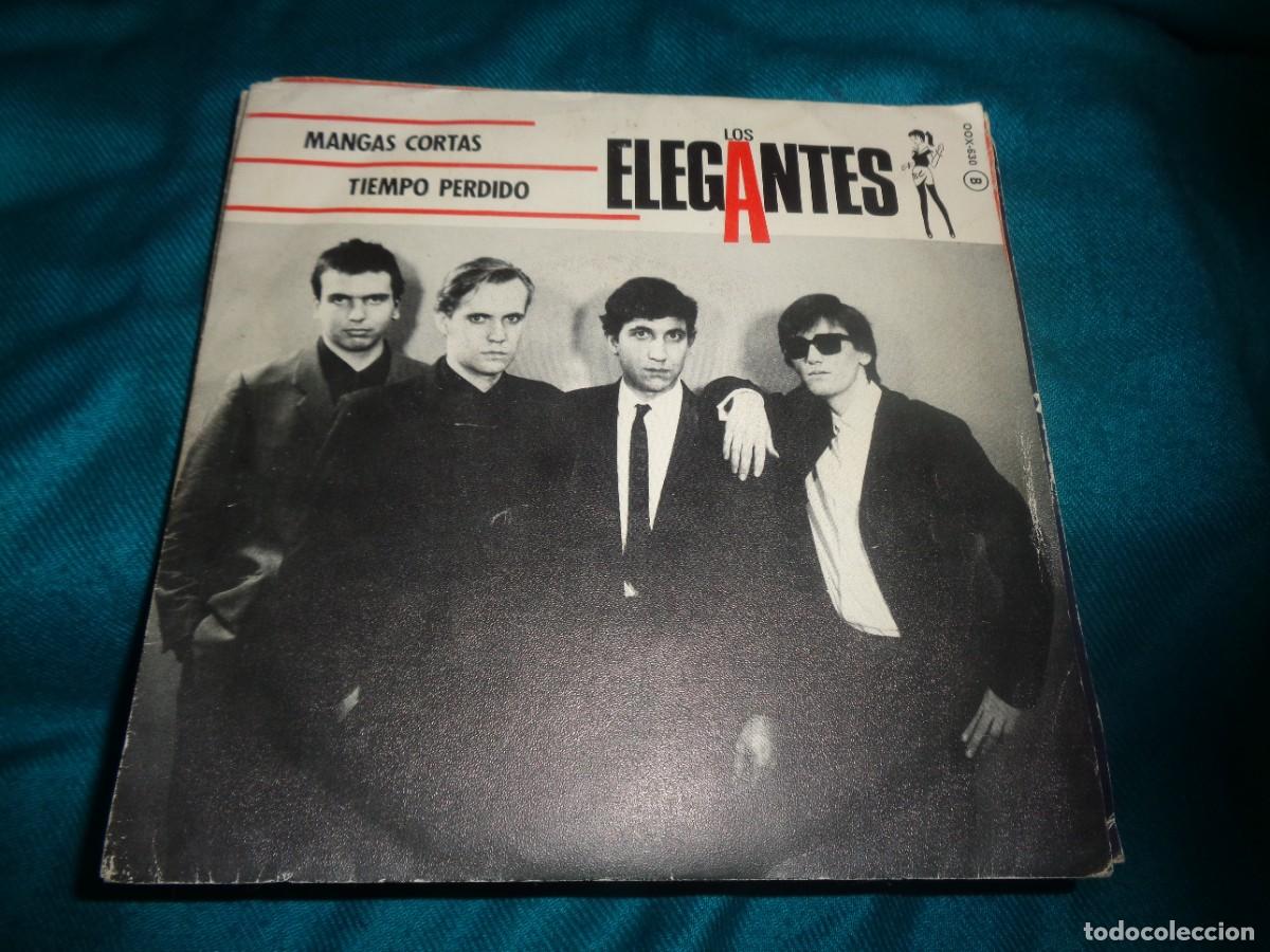 Discos de vinilo: LOS ELEGANTES. MANGAS CORTAS / TIEMPO PERDIDO. ZAFIRO, 1984. IMPECABLE(#M)