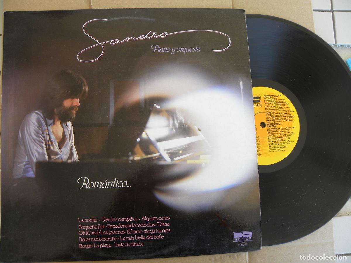 Discos de vinilo: SANDRO, PIANO Y ORQUESTA -LP 1981 -PEDIDO MINIMO 3 EUROS