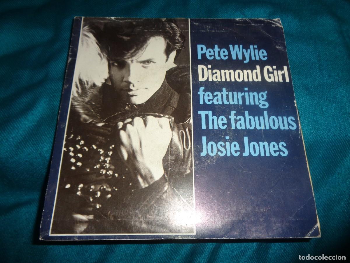 Discos de vinilo: PETE WYLIE. DIAMOND GIRL / SPARE A THROUGHT. VIRGIN, 1986. SPAIN. IMPECABLE(#)