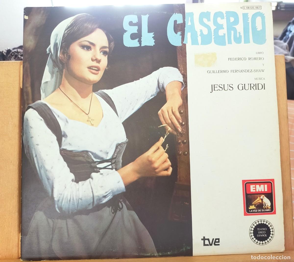 Discos de vinilo: EL CASER&Iacute;O. JES&Uacute;S GURIDI. EMI. LA VOZ DE SU AMO. TEATRO L&Iacute;RICO ESPA&Ntilde;OL. TVE. 10 TEMAS. 1979