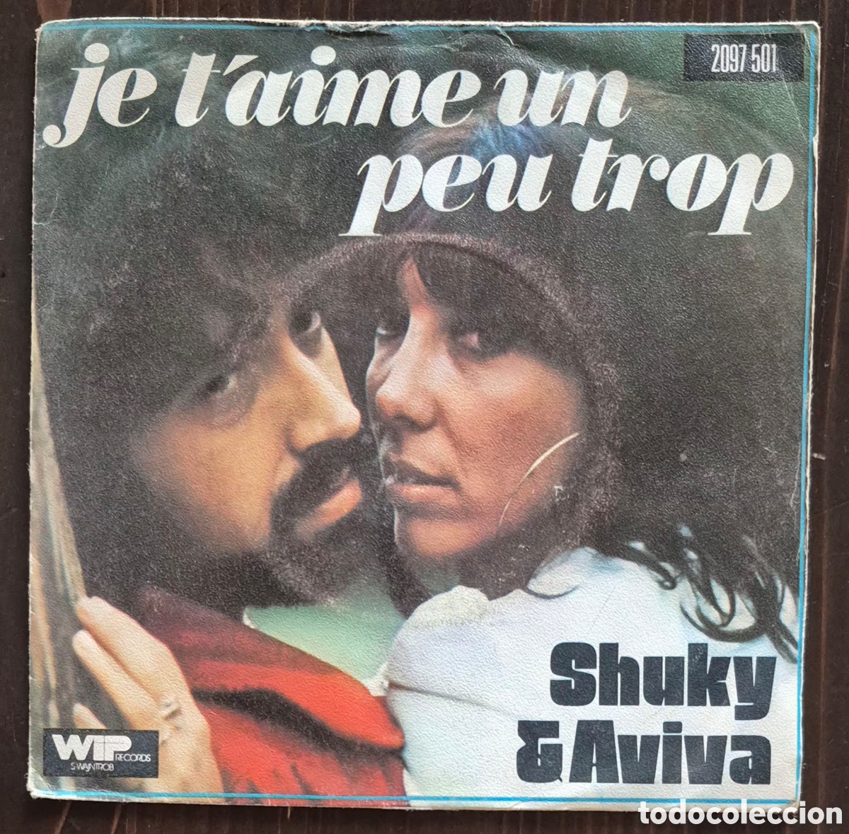 Discos de vinilo: SINGLE - SHUKY & AVIVA - JE T'AIME UN PEU TROP - 1975 FRANCIA