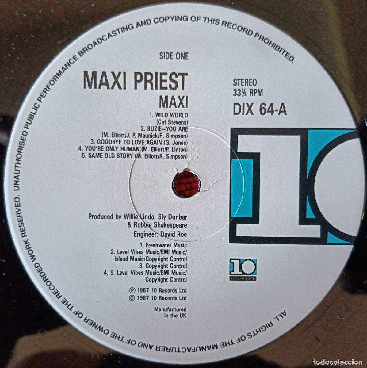 Discos de vinilo: MAXI PRIEST ** Maxi ** 1987 UK LP VINILO - Foto 3