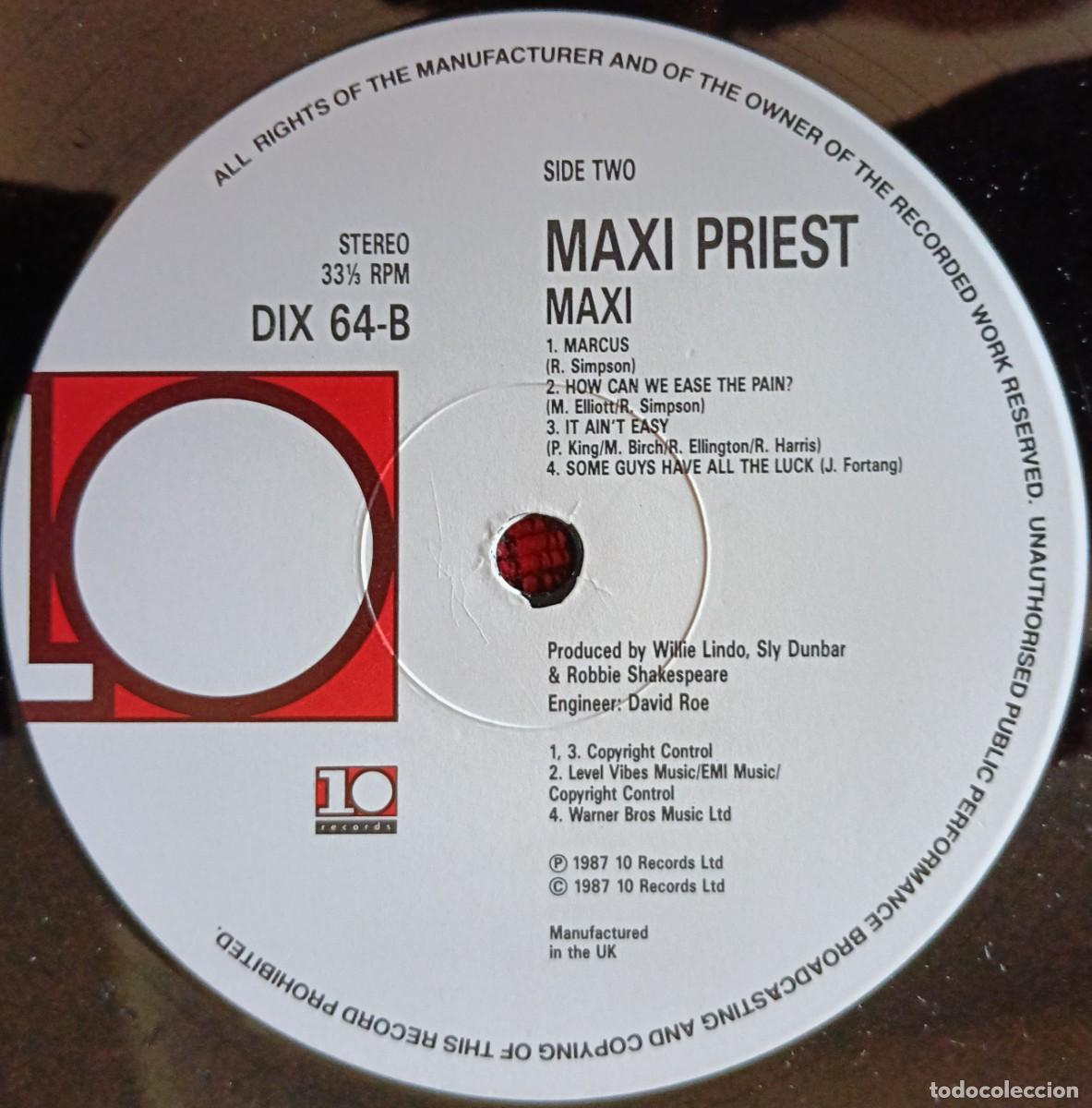 Discos de vinilo: MAXI PRIEST ** Maxi ** 1987 UK LP VINILO - Foto 4