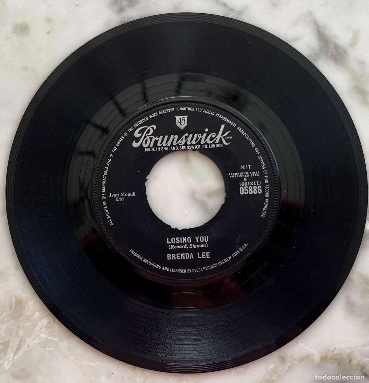 Discos de vinilo: BRENDA LEE. LOSING YOU / HE&acute;S SO HEAVENLY. SINGLE ORIGINAL UK 1963