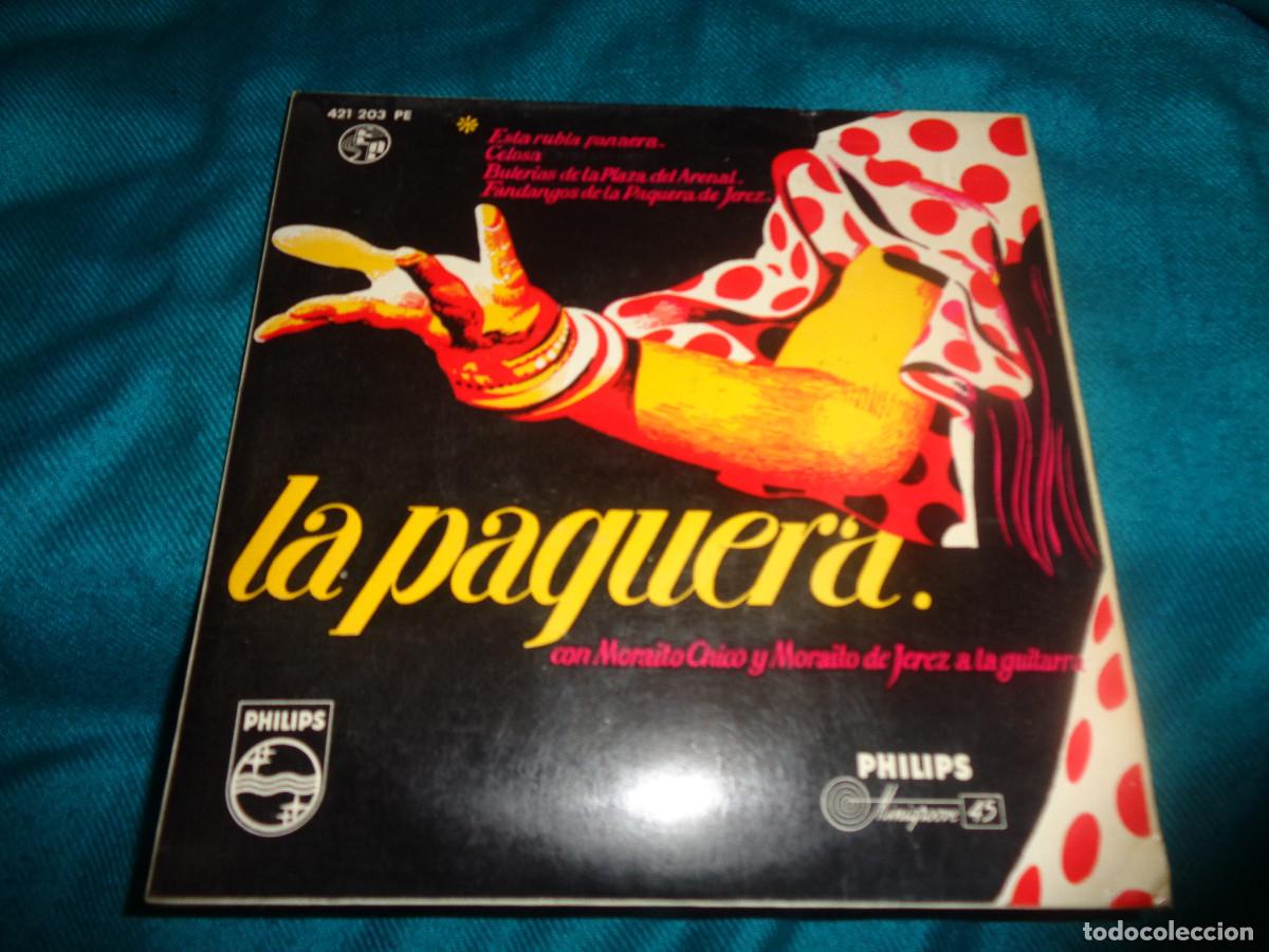 Discos de vinilo: LA PAQUERA . ESTE RUBIA PANAERA + 3. EP. PHILIPS, 1959 ( CON LA LENGUETA)