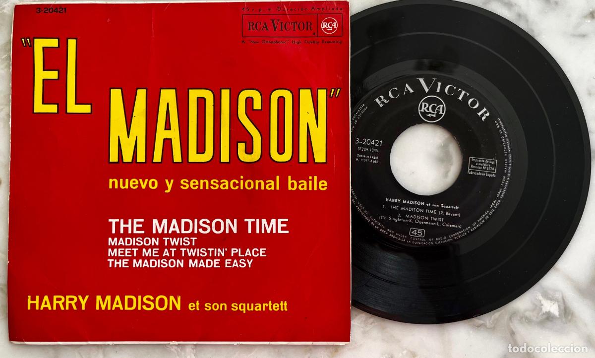 Discos de vinilo: HARRY MADISON. EL MADISON. THE MADISON TIME + 3 TEMAS. EP ESPA&Ntilde;A 1962