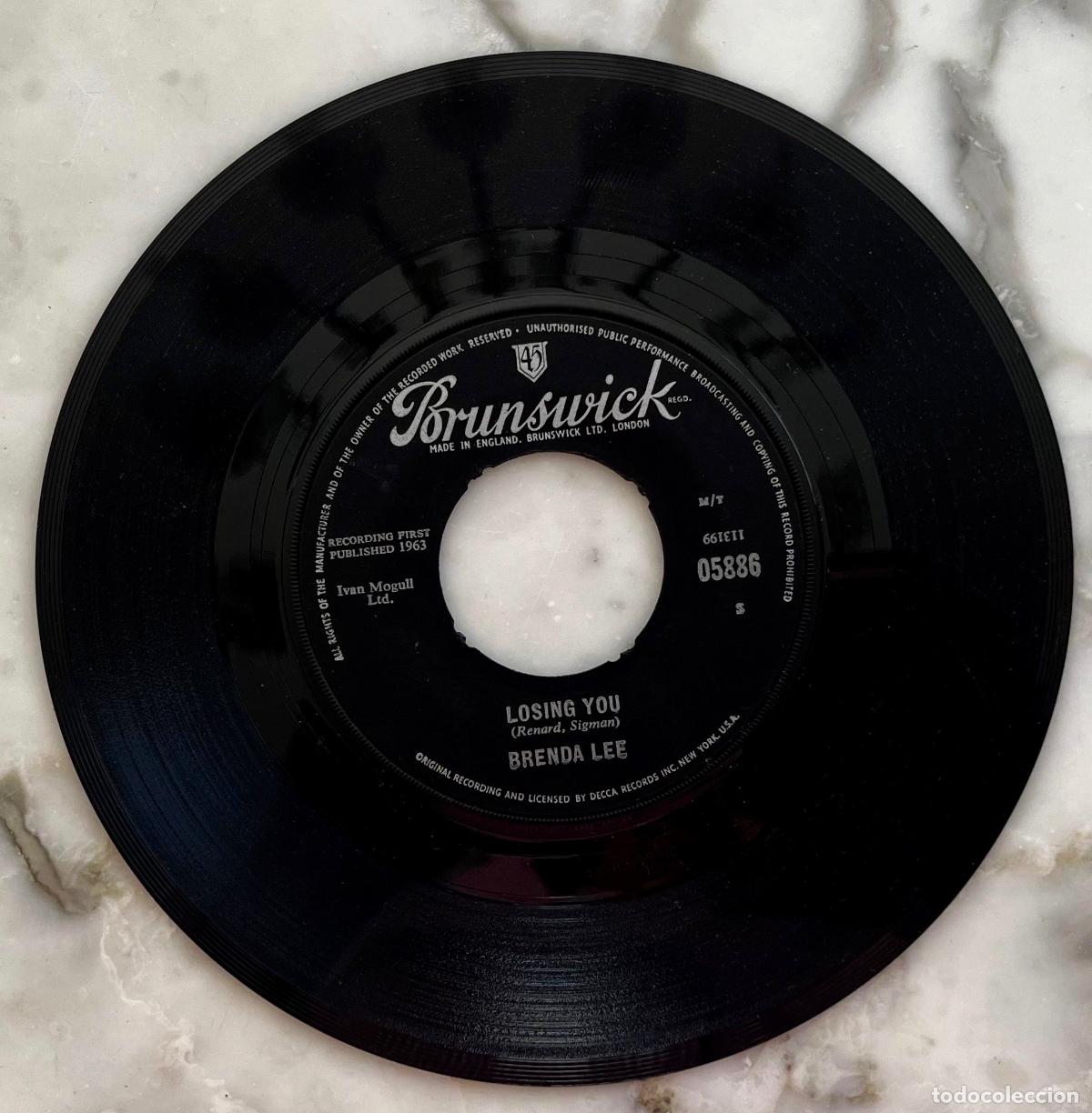 Discos de vinilo: BRENDA LEE. LOSING YOU / HE&acute;S SO HEAVENLY. SINGLE ORIGINAL UK 1963