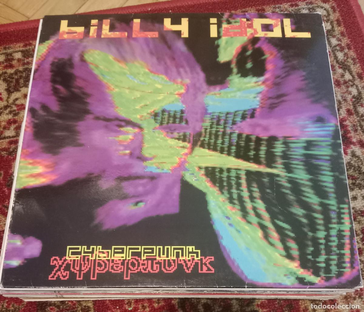 Discos de vinilo: Billy Idol &ndash; Cyberpunk Lp Espa&ntilde;a 1993