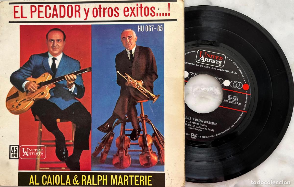 Discos de vinilo: AL CAIOLA & RALPH MARTERIE. EL PECADOR Y OTROS EXITOS. EP ORIGINAL ESPA&Ntilde;A 4 TEMAS 1962