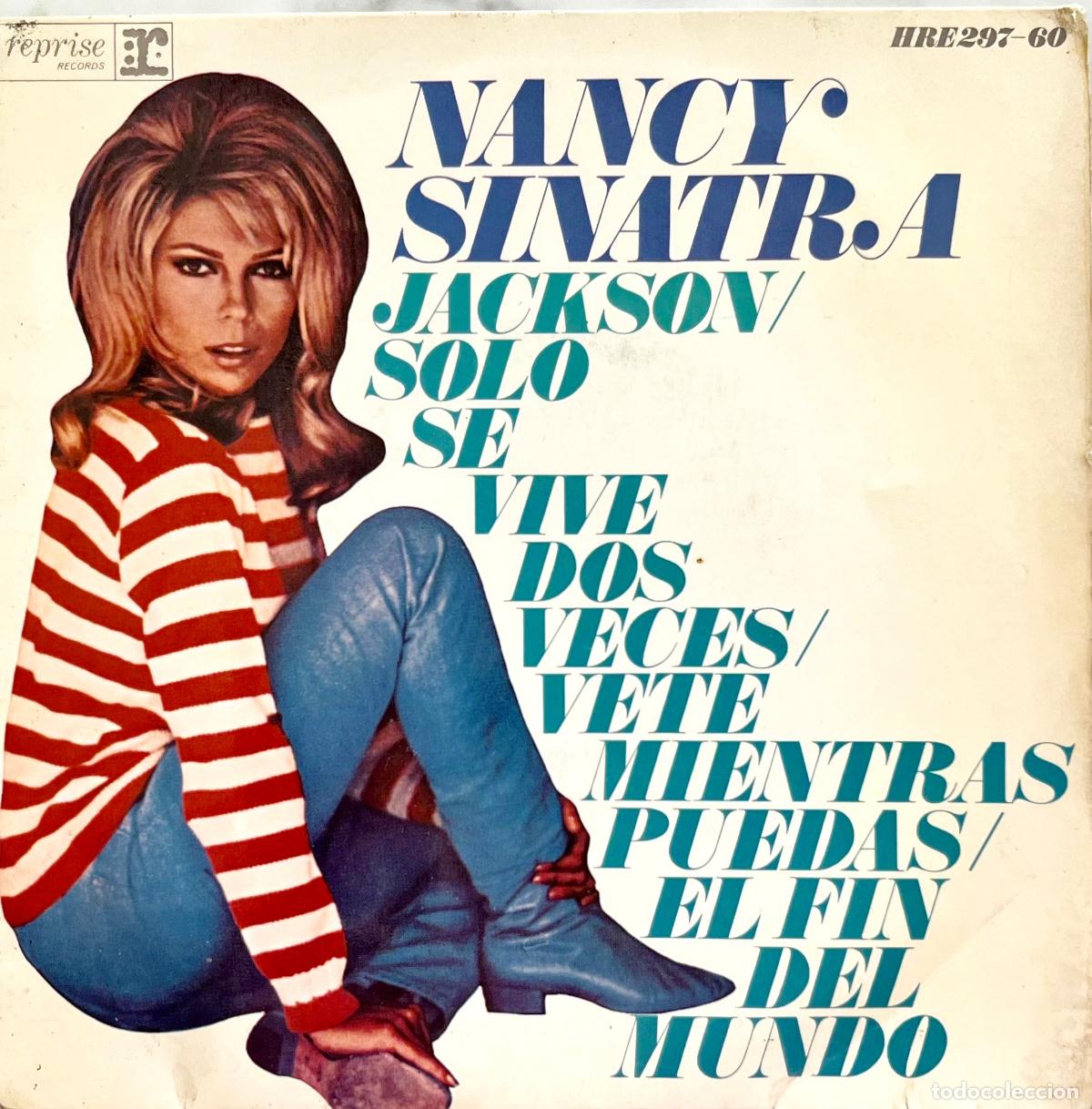 Discos de vinilo: NANCY SINATRA. JACKSON + 3 TEMAS. SOLO PORTADA EP ORIGINAL ESPA&Ntilde;A