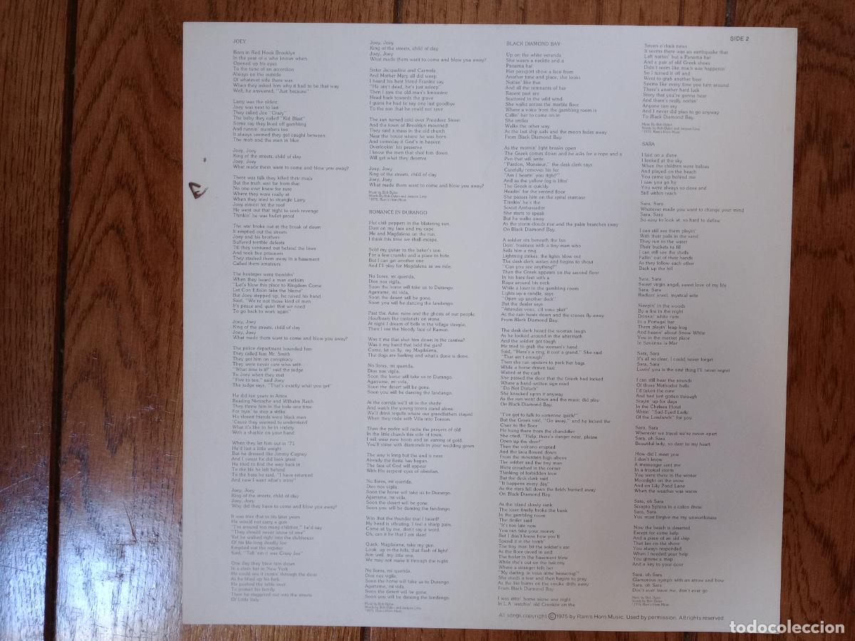 Discos de vinilo: Bob Dylan - Desire - - Foto 6
